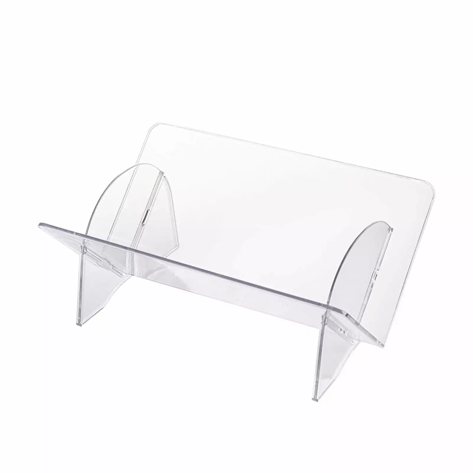 Book Stand Transparent Acrylic Desktop Bookshelf Book Desk Storage Student Children Reading Picture Book Shelf for Home Lightning Deals