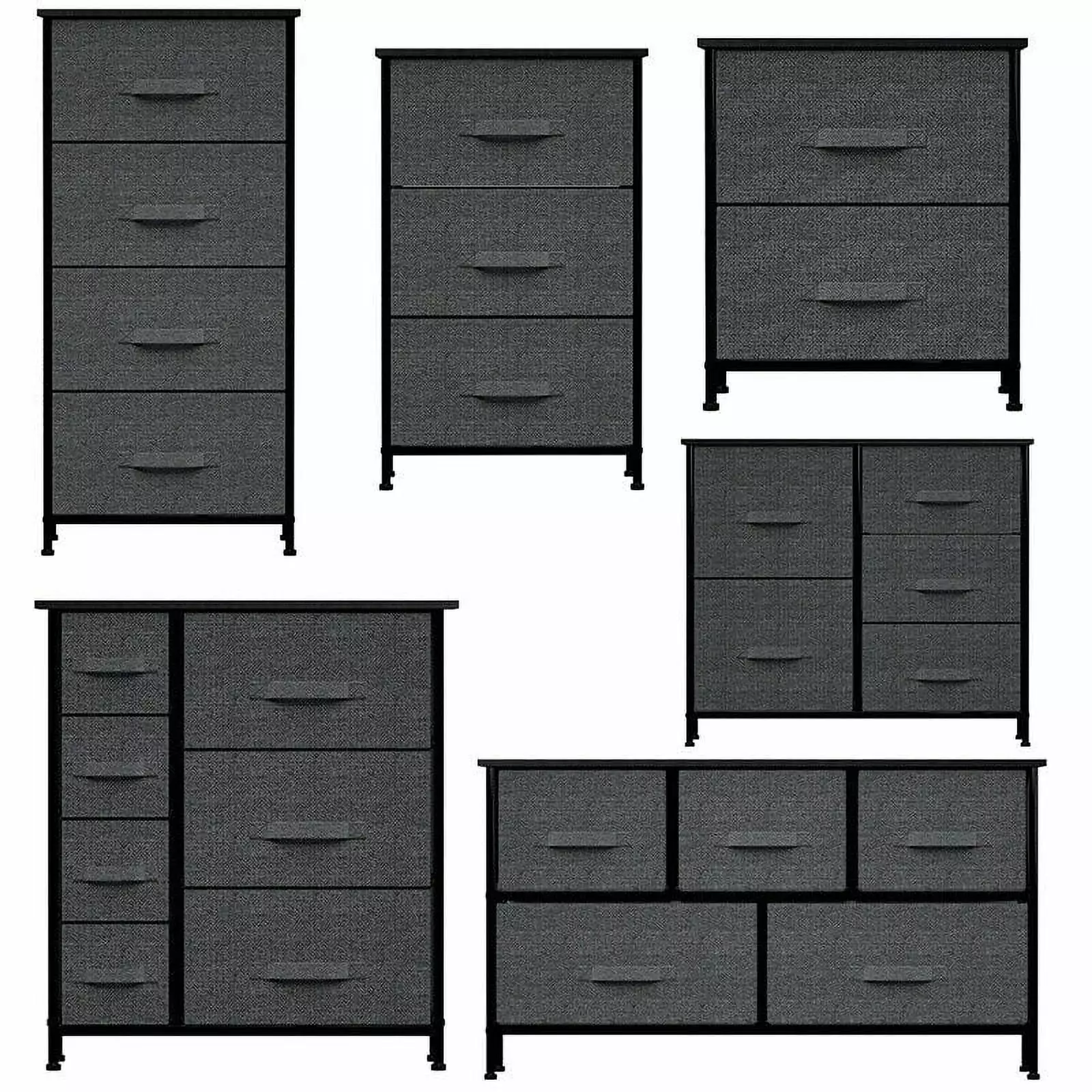 CSHPO Dresser Organizer with 5 Drawers. Fabric Dresser Tower for Bedroom. Hallway. Entryway. Closets