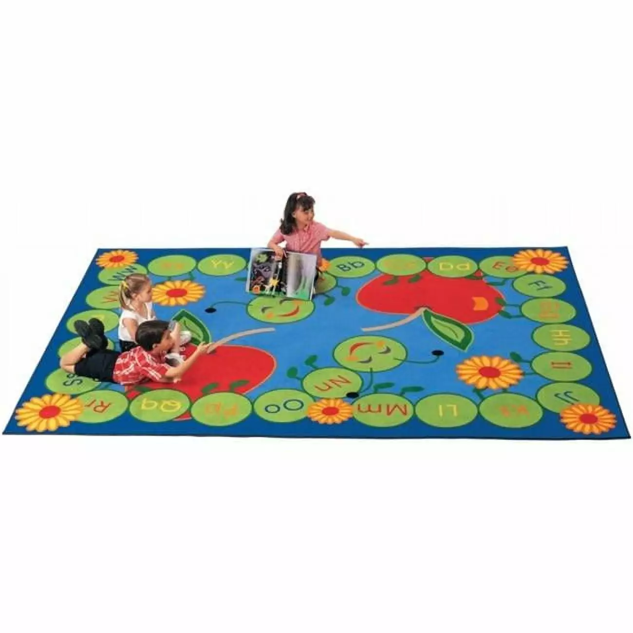 Carpets For Kids ABC Caterpillar 4.42 ft. x 5.83 ft. Rectangle Rug