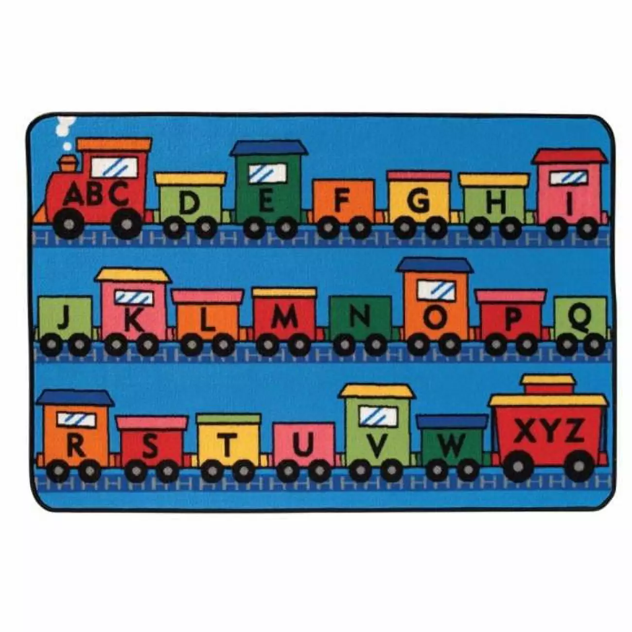 Carpets for Kids 48.15 Alphabet Train Rug 4 ft. x 6 ft.