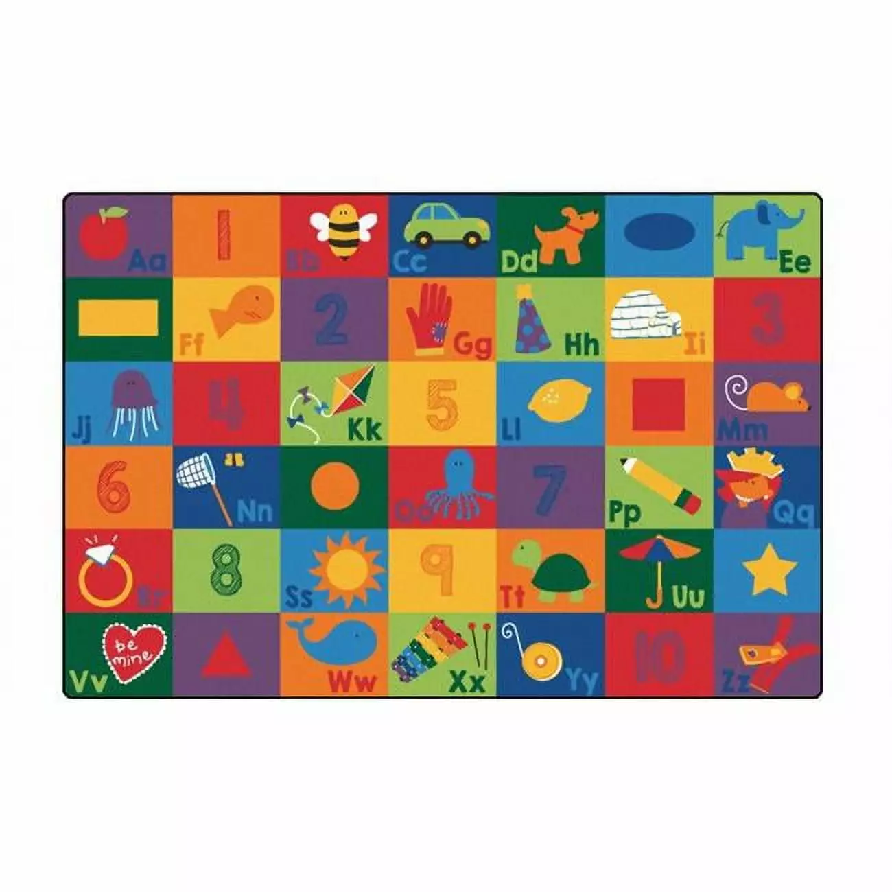 Carpets for Kids 6700 Sequential Seating Literacy Rug- 6 x 9 ft.