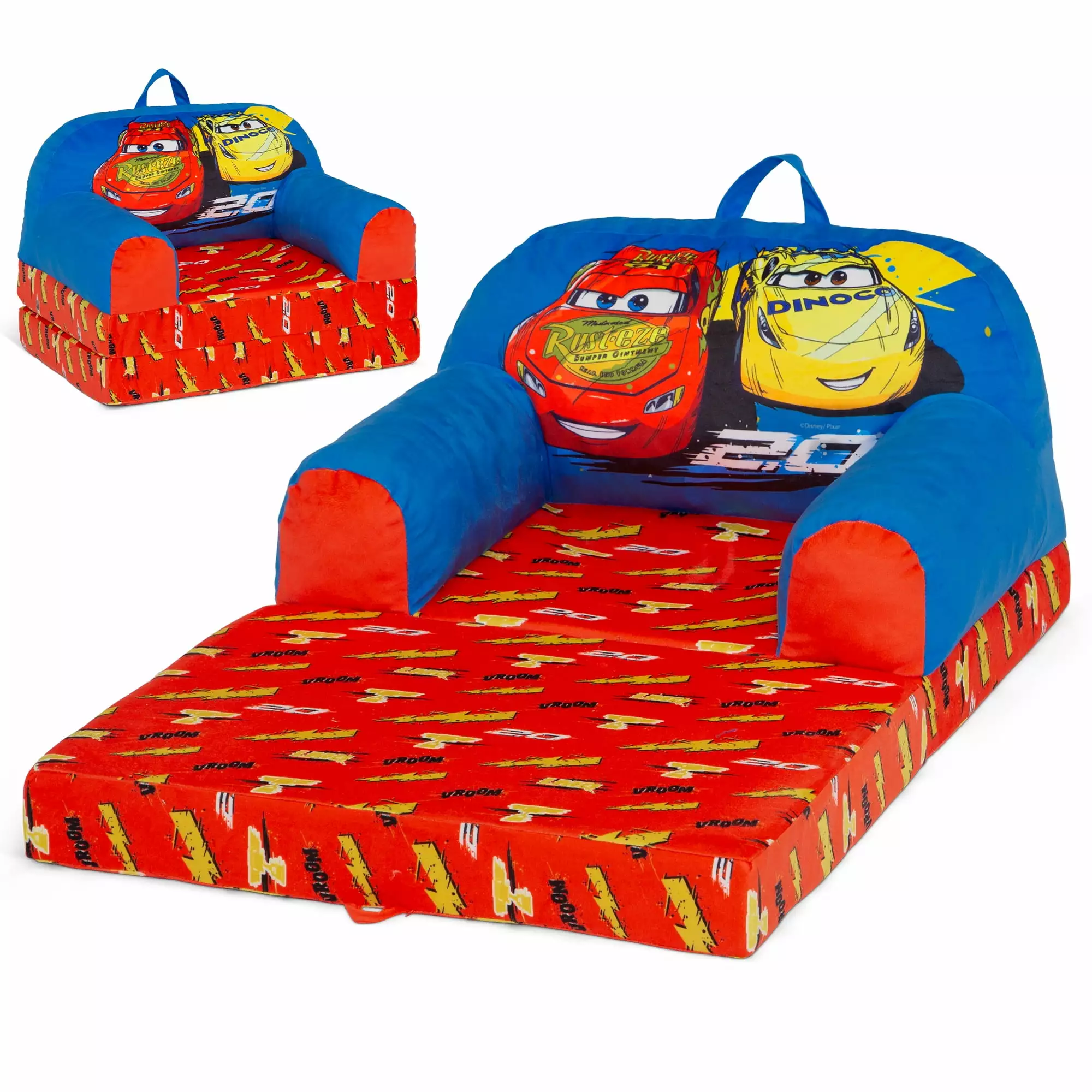 Cars Cozee Buddy Flip-Out Chair by Delta Children. Blue