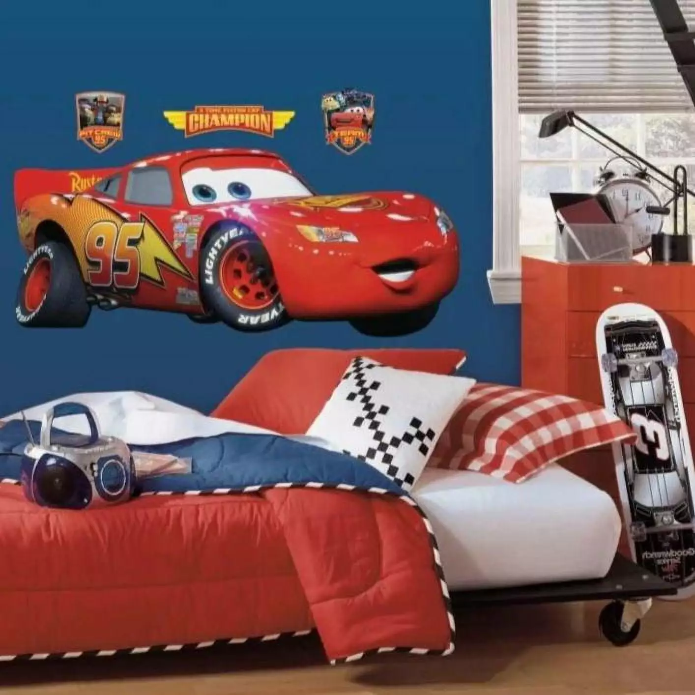 Cars - Lightening McQueen Peel and Stick Giant Wall Decal