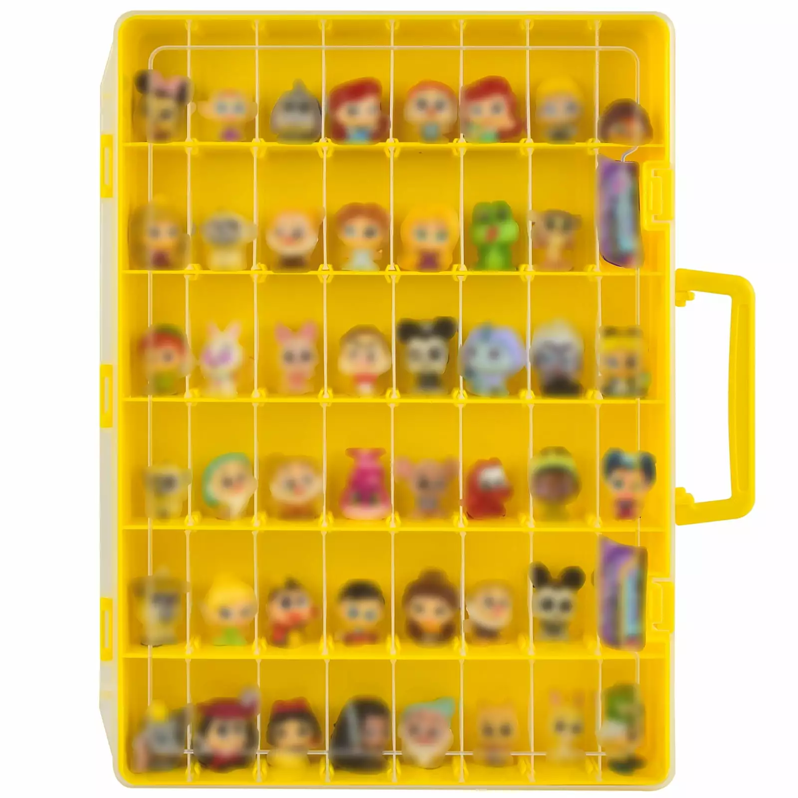 Case for Doorables Multi Peek Series 7 8 6 5. Collectible Mini Figures Playset Collector Storage. Kids Toy Display Organizer Holder Plastic Box (Bag Only) Yellow