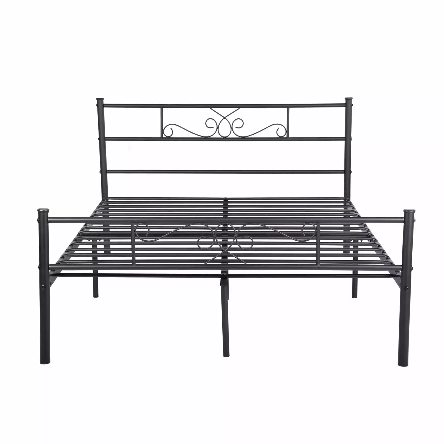 Cheerwing Easy Set-Up Premium Metal Bed Platform Box Spring Replacement with Headboard and Footboard. Multiple Sizes. Multiple Colors