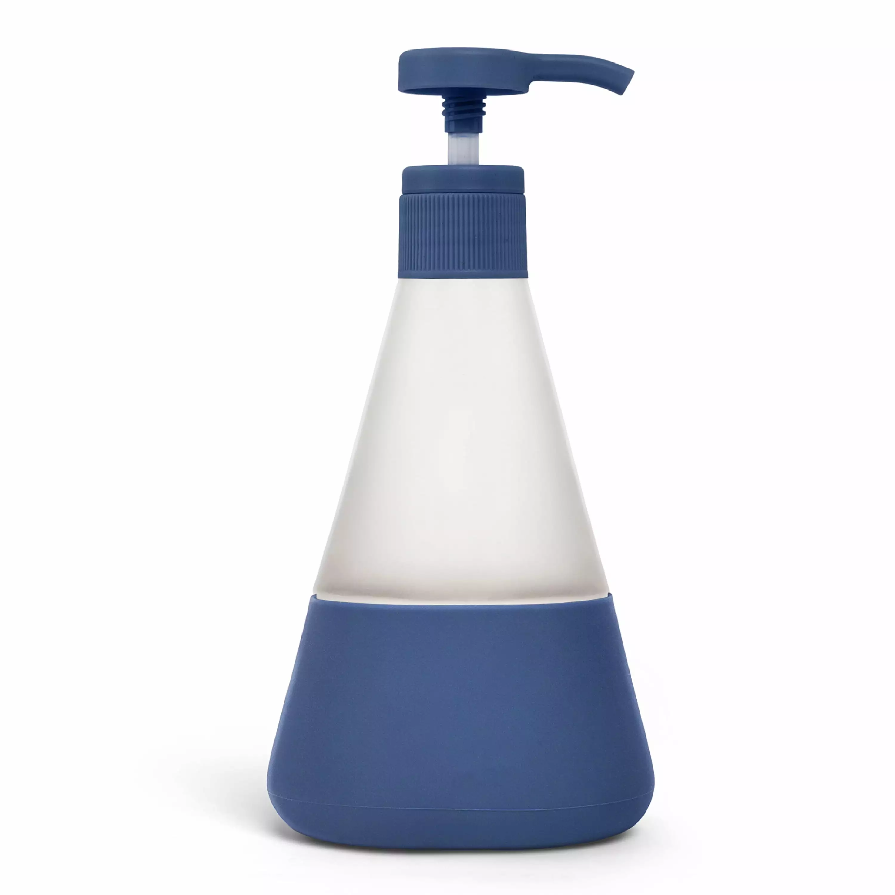 Cleancult Liquid Hand Soap Glass Dispenser. Shatter Resistant. Midnight Blue Color. 12 oz