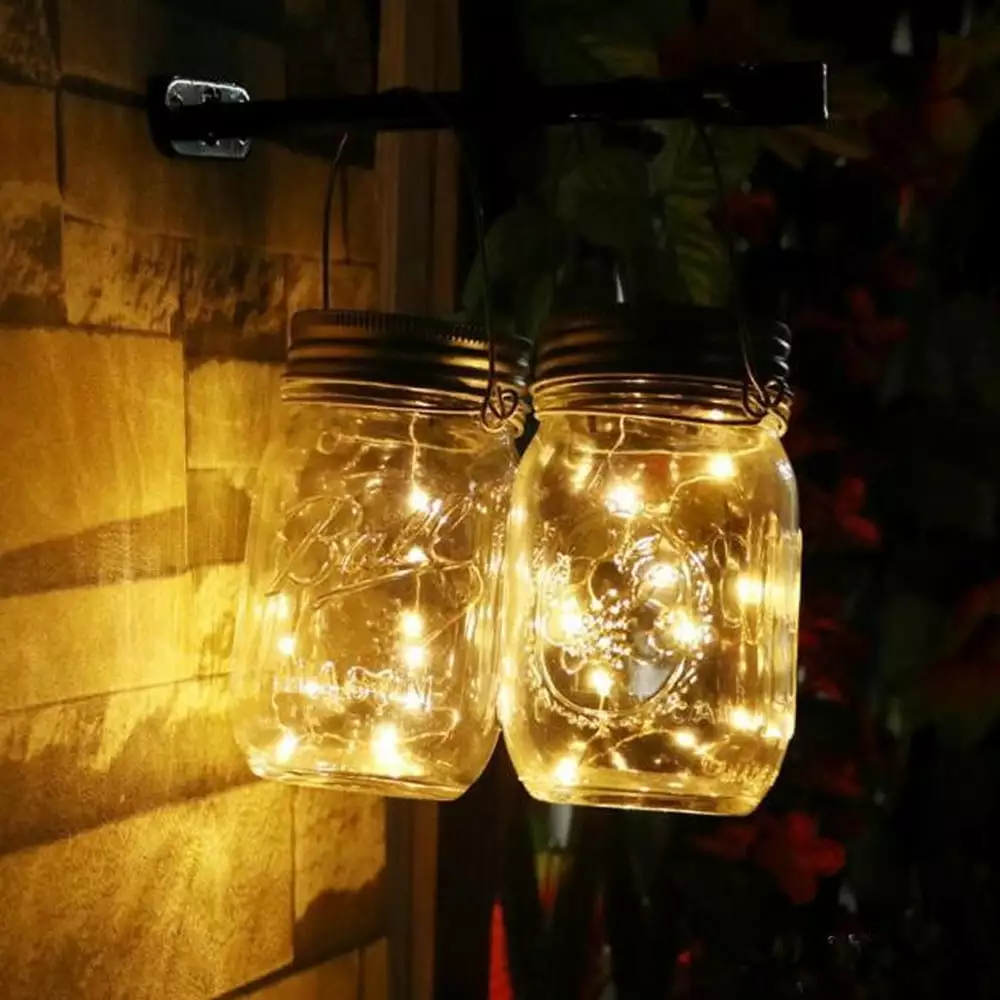 Clearance! Solar Lights.LED Light Solar For Mason Jar Lid Insert Color Changing Garden Decor Clearance