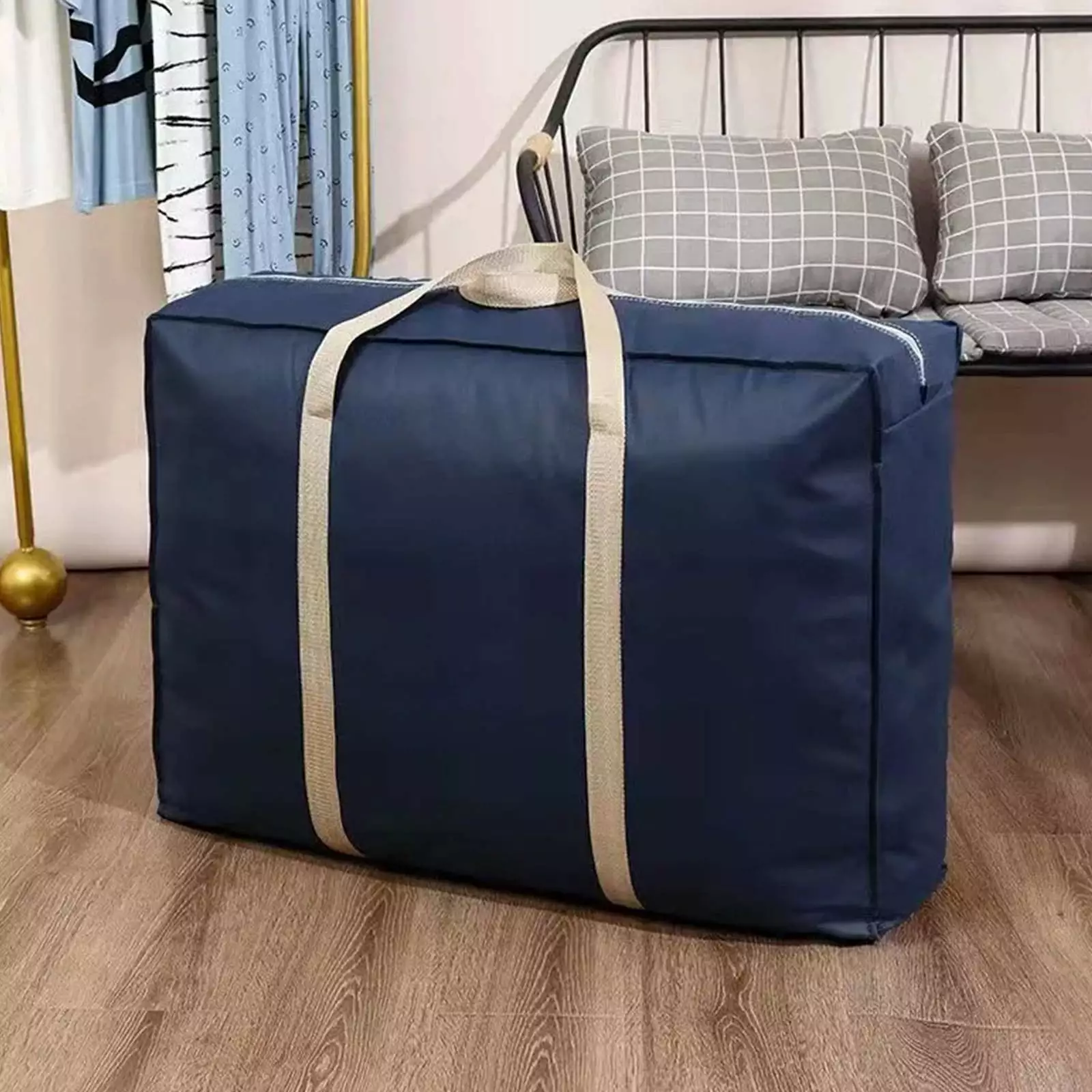 Clearance!XEOVHV Moving Bags Heavy Duty Extra Large. 18.9*7.8*11.8inches Packing Bags for Moving with Zippers and Carrying Handles. Storage Tote for Space Saving Moving Storage Bag Reusable