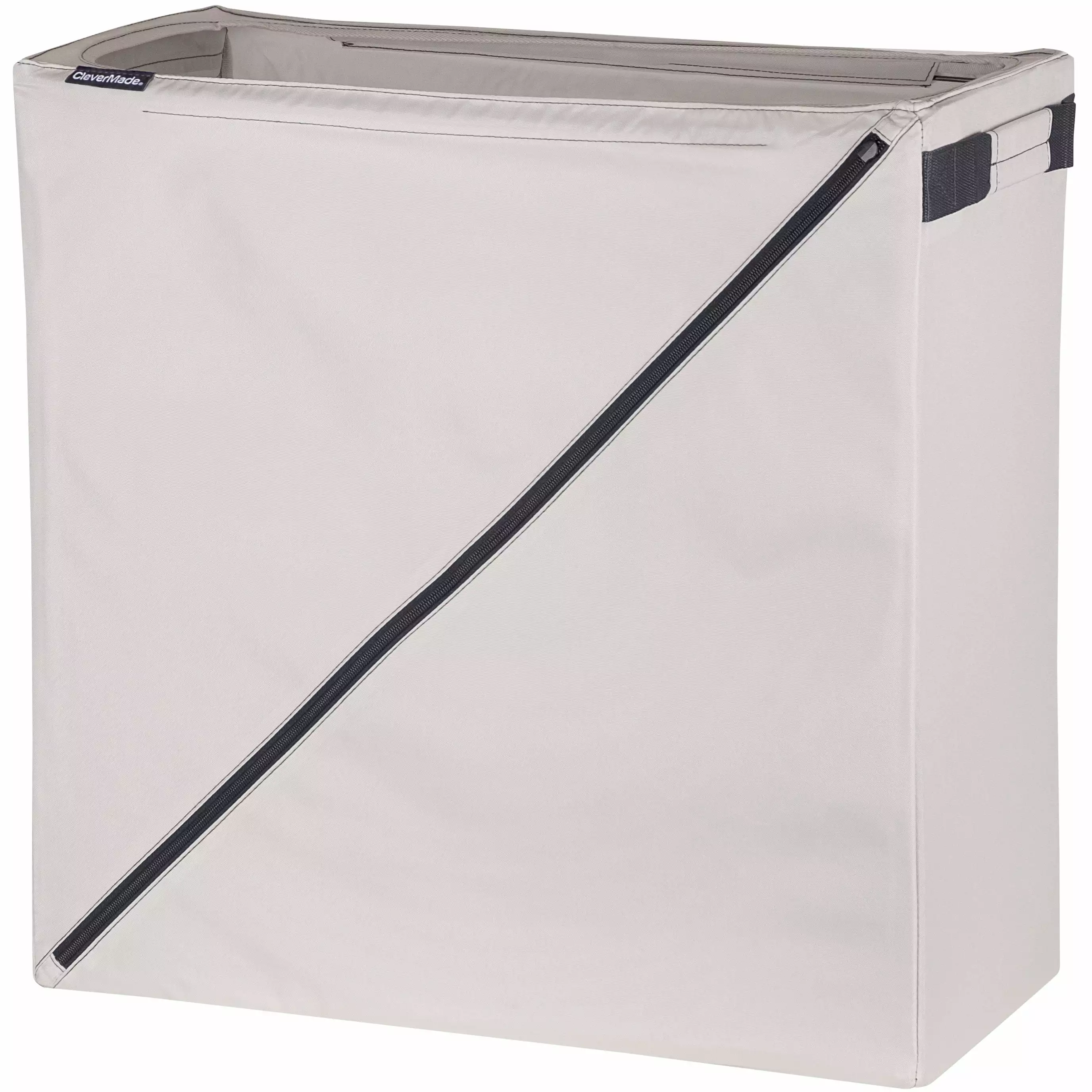 CleverMade Laundry Hamper. Foldable. 21.5L x 10W x 22H - Cream