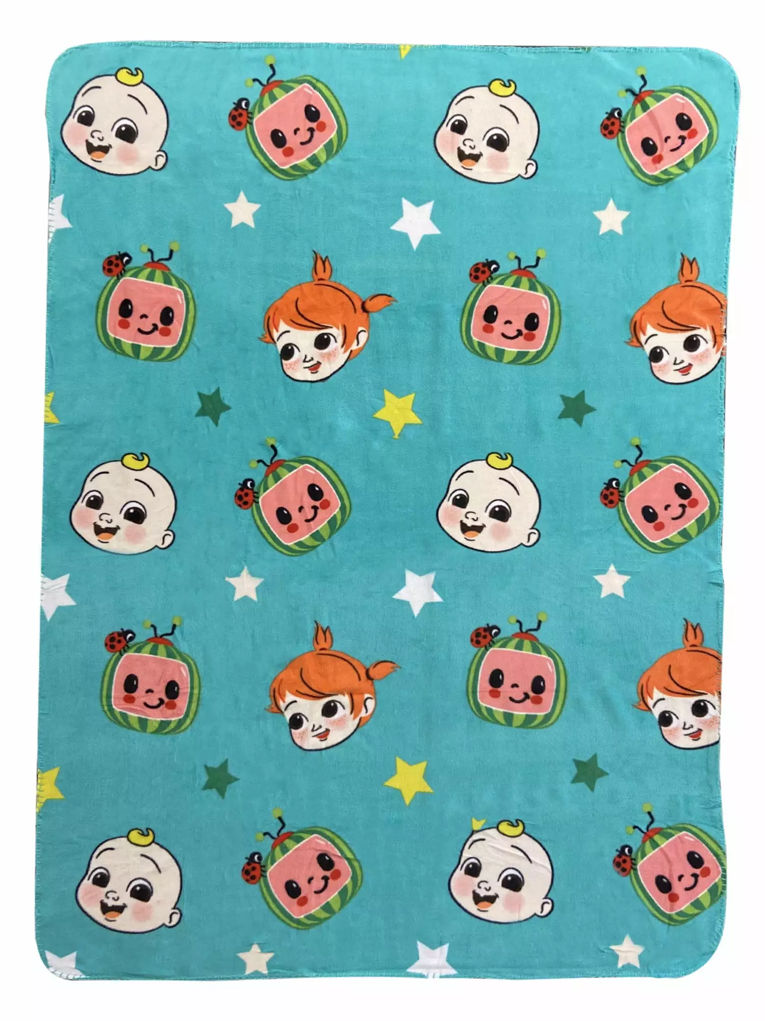 Cocomelon Fleece Throw Blanket 45 x 60 Babies John Yoyo Stars