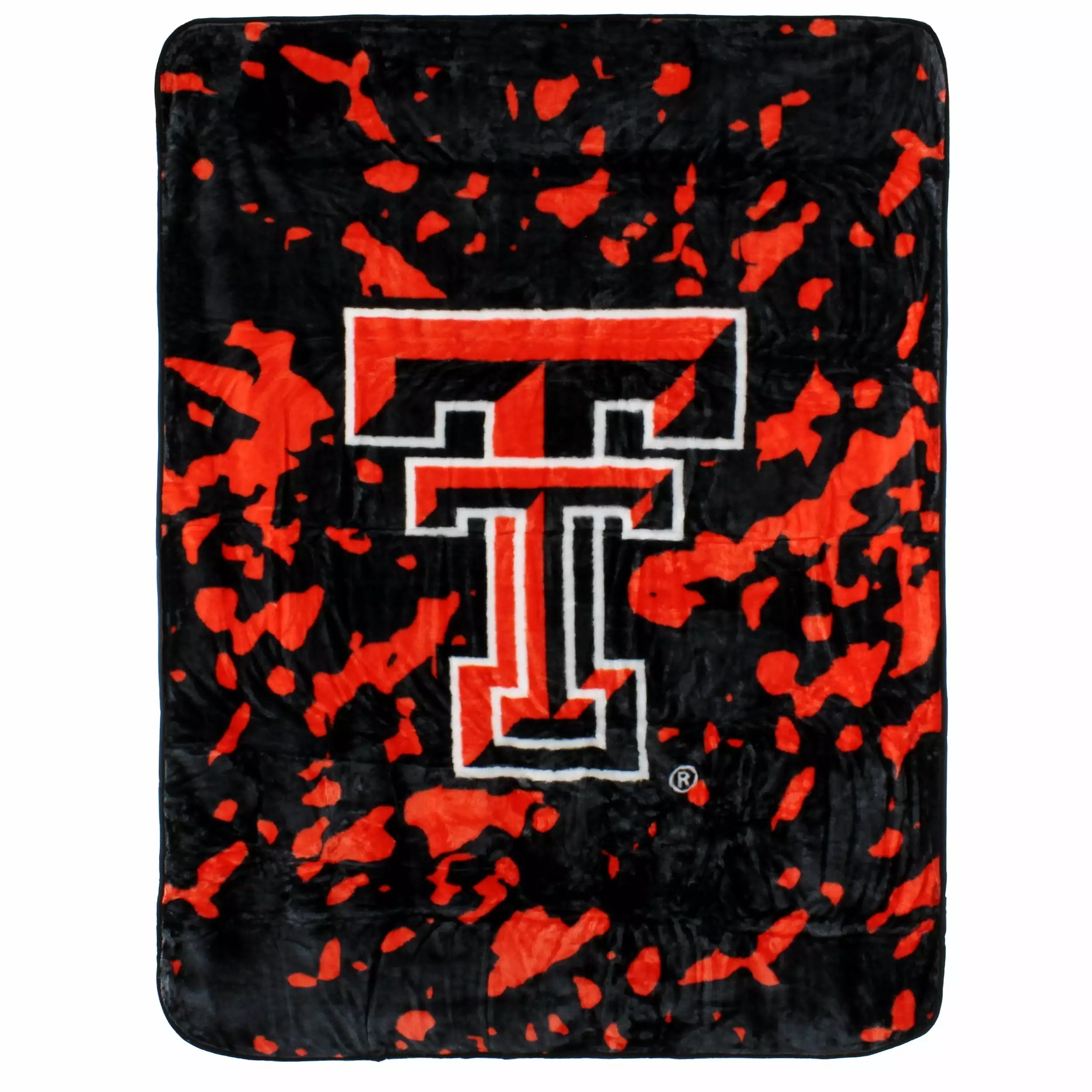 College Covers Texas Tech Red Raiders Huge Raschel Throw Blanket. Bedspread. 86 x 63