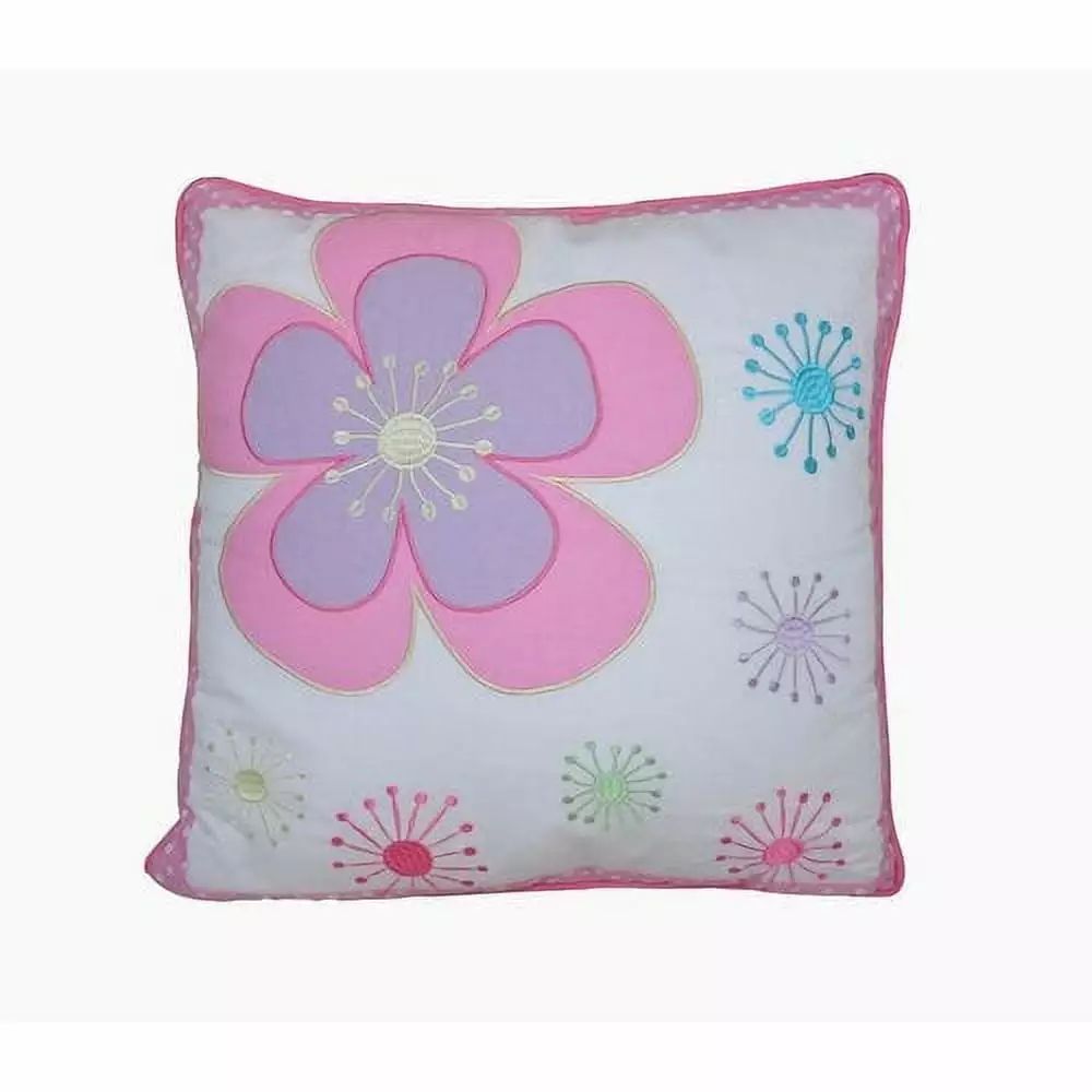 Cozy Line Home Fashion Blossom Floral Cotton Square Throw Pillow