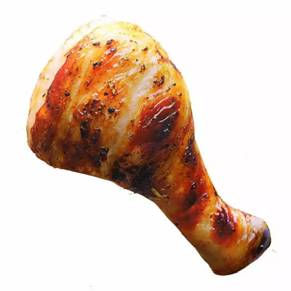 Creative 3D Simulation Roasted Chicken Leg Pillow Soft Lumbar Back Cushion Home Decoration Pillow Plush Pillow Birthday Gifts