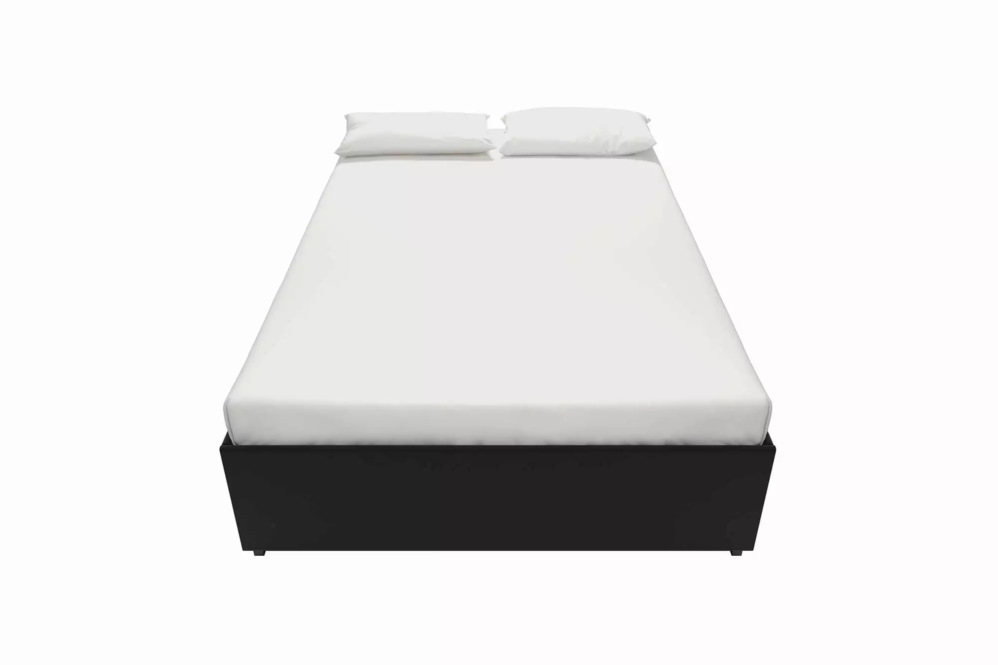 DHP Maven Platform Bed with Storage. Full. Black Faux leather