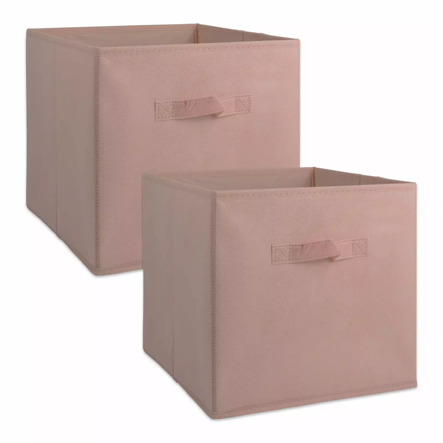 DII Non Woven Fabric Storage Bin Organizer Cube. Small Set. 13x13x13. Pink. 2 Piece