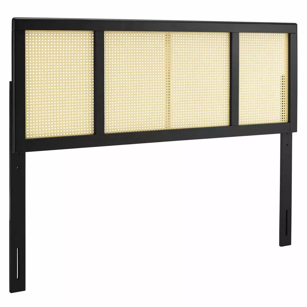 Delmare Cane King Headboard Black