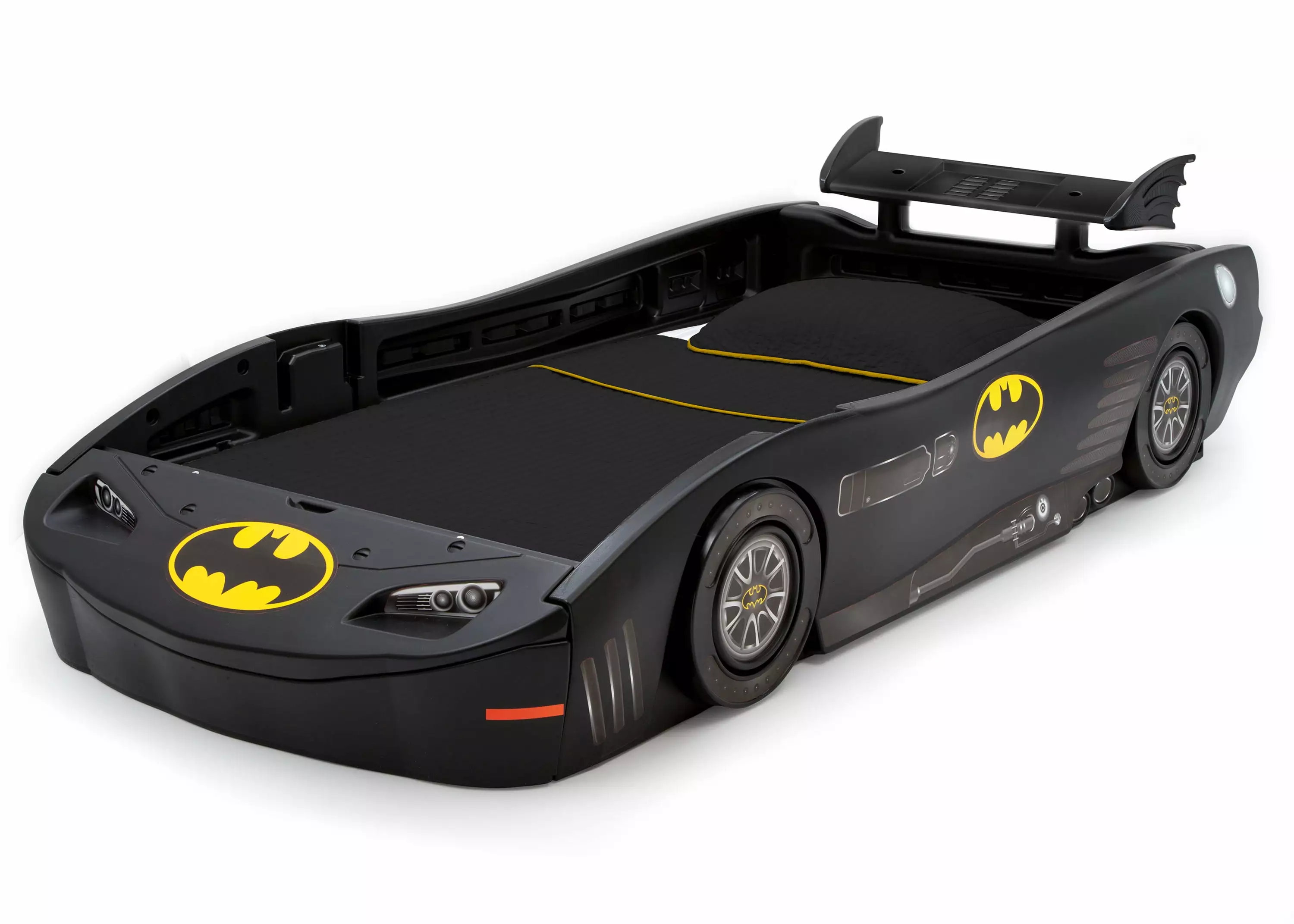 Delta Children DC Comics Batman Batmobile Car Plastic Twin Bed. Black