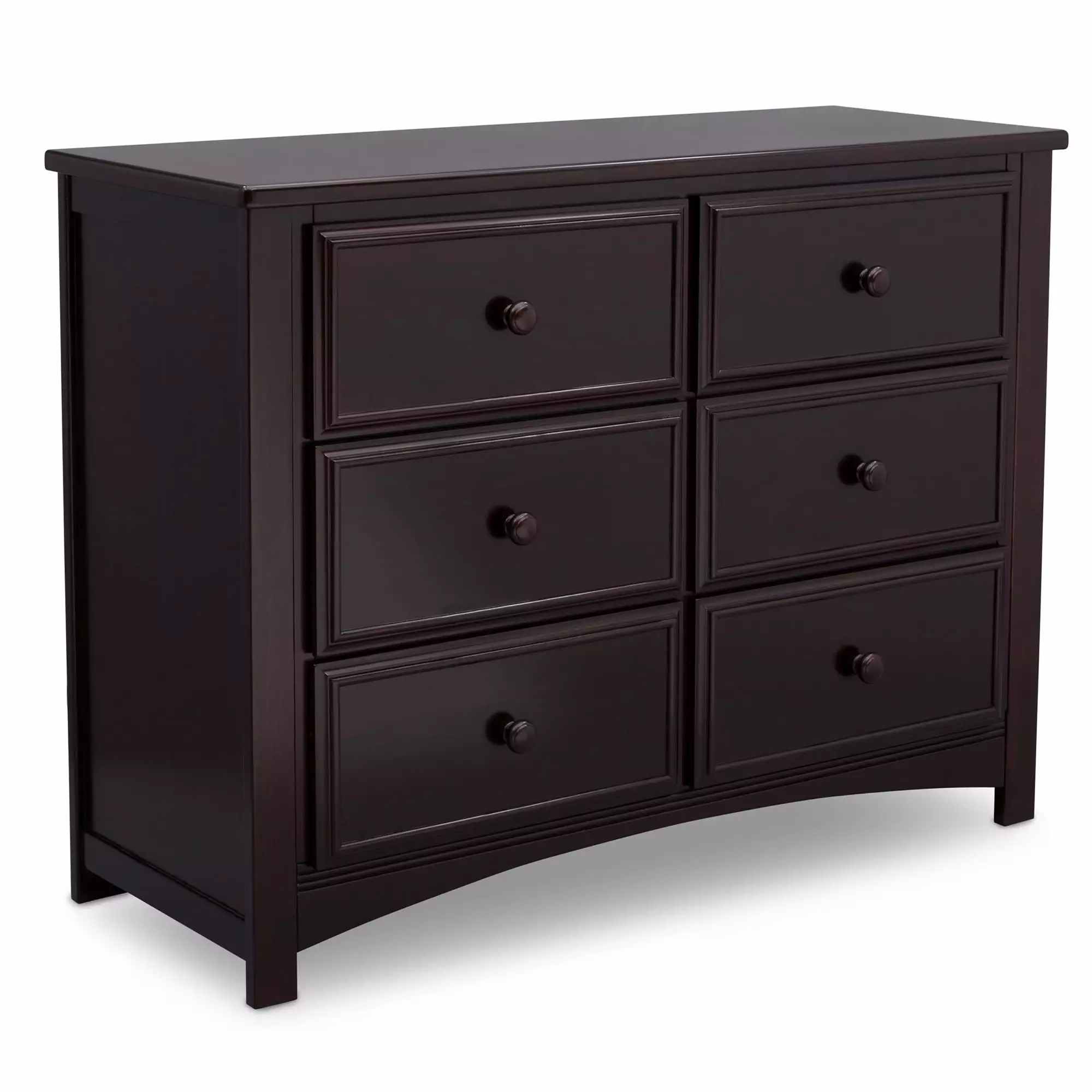 Delta Children Mason Universal 6 Drawer Dresser. Greenguard Gold Certified. Dark Chocolate