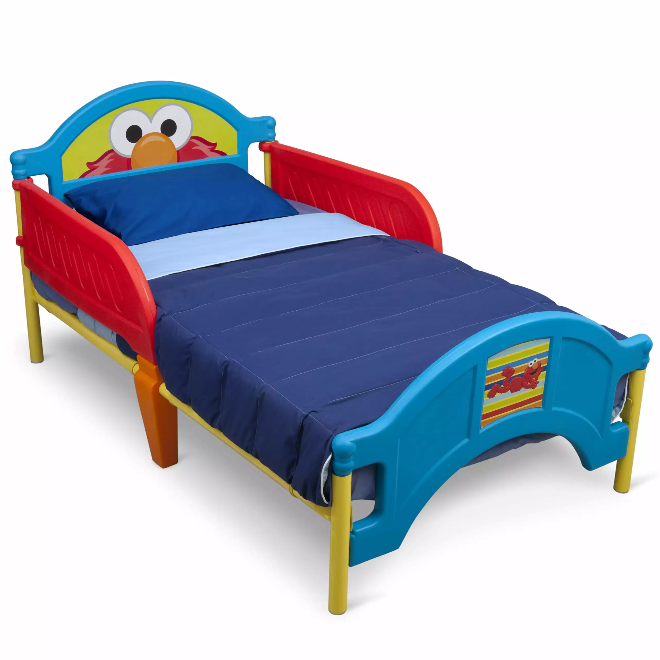 Delta Children Sesame Street Elmo Plastic Toddler Bed. Red and Blue