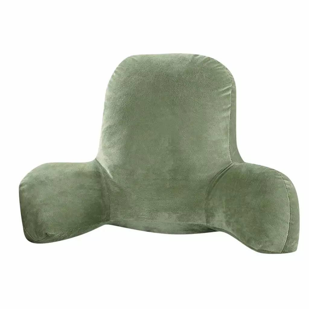 Dengmore Plush Big Backrest Reading Rest Pillow Lumbar Support Chair Cushion with Arms