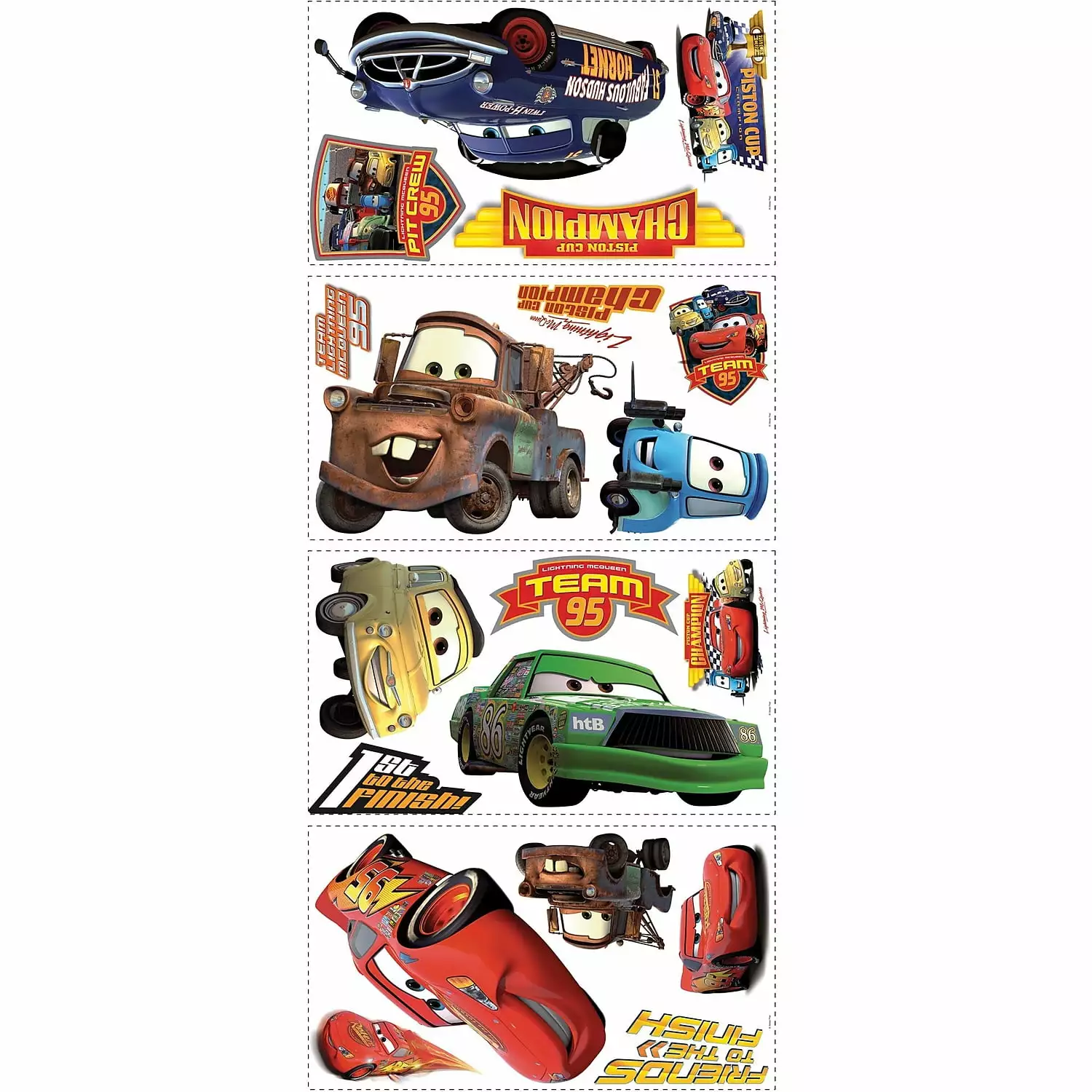 Disney Cars Piston Cup Champions Wall Decals