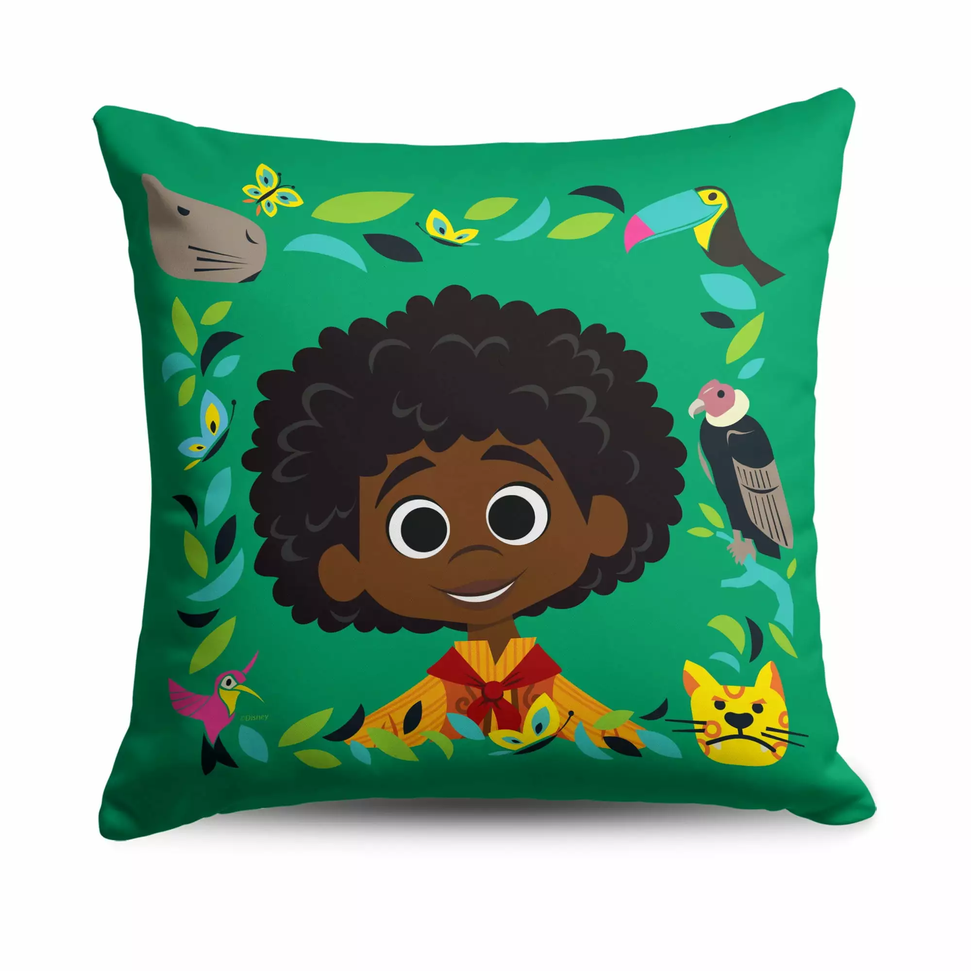 Disney Encanto Antonio Pillow. 18 x 18 inches