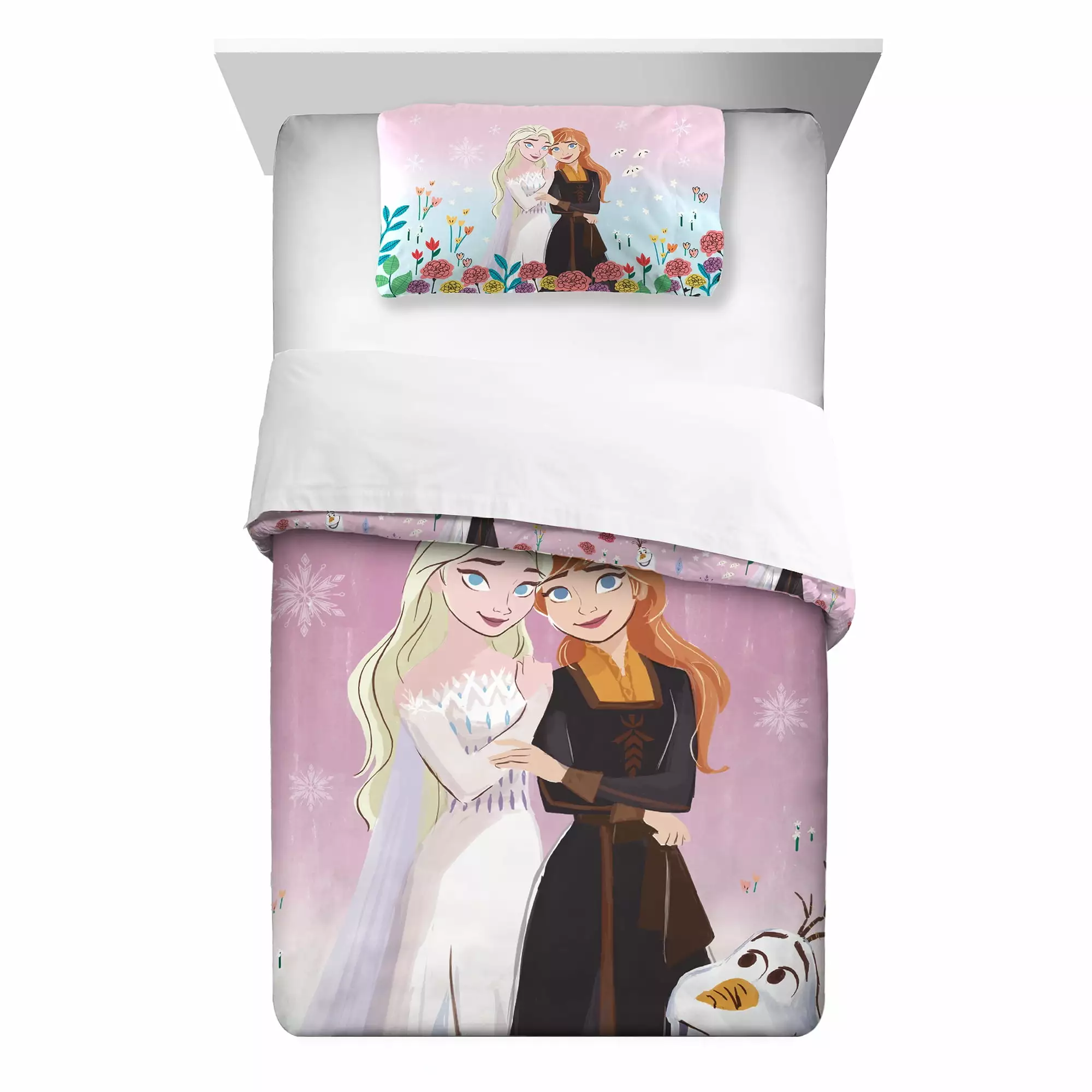 Disney Frozen Kids Comforter Set. 2-Piece. Twin/Full. Reversible