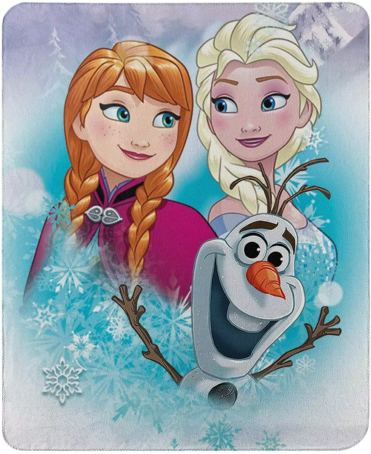 Disney Frozen Throw Blanket. Snow Journey. 45x60. Multicolor. 100% Polyester. 1 Each