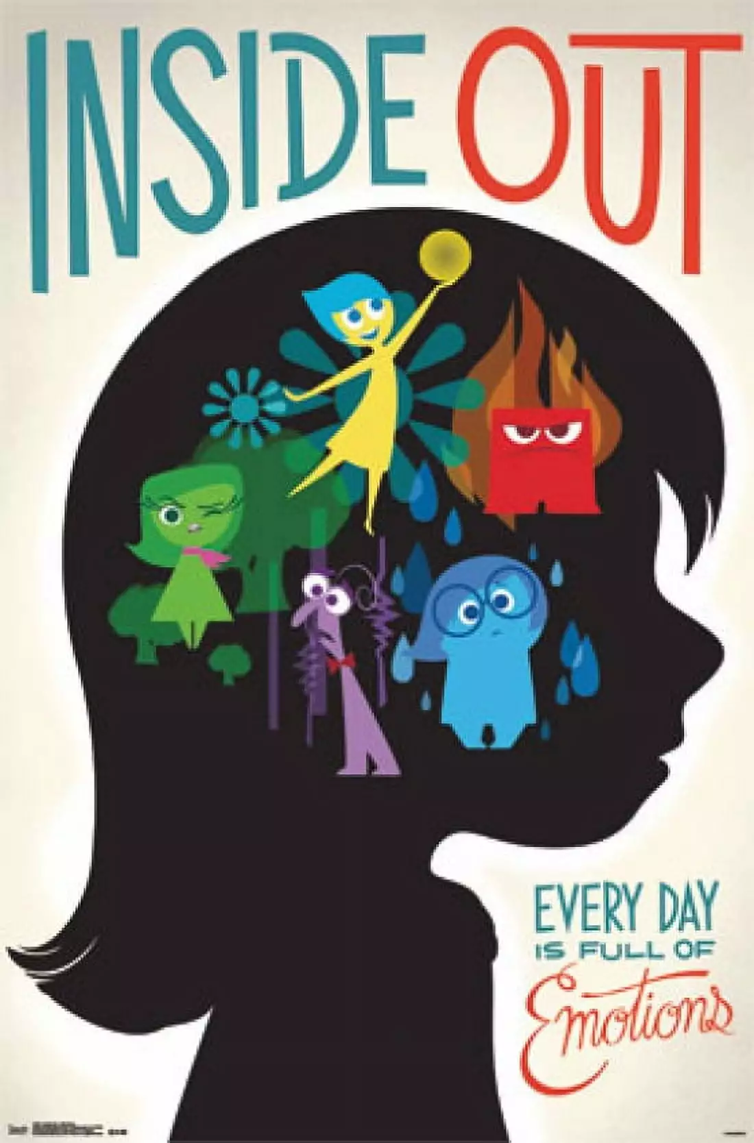 Disney Inside Out - Emotions Laminated Poster Print (22 x 34)