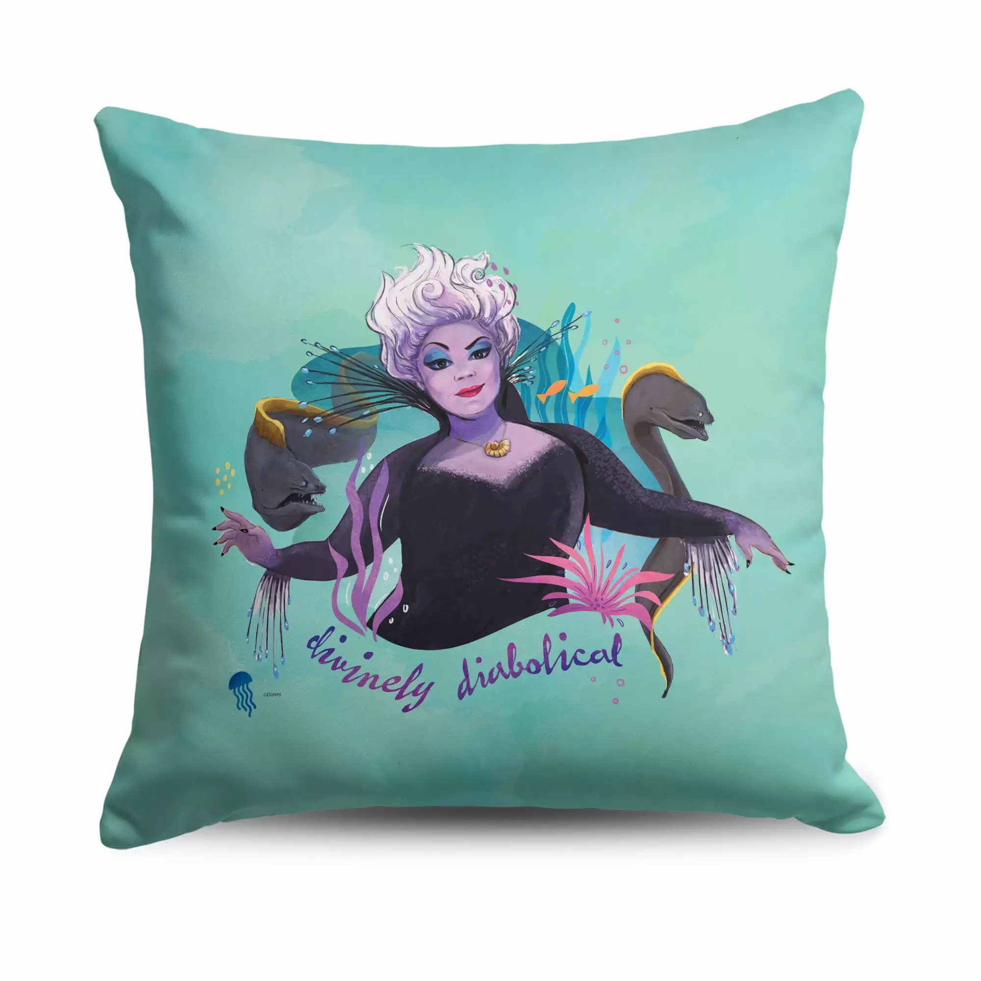 Disney Princess Little Mermaid La Divine Throw Pillow. 18 x 18 inches