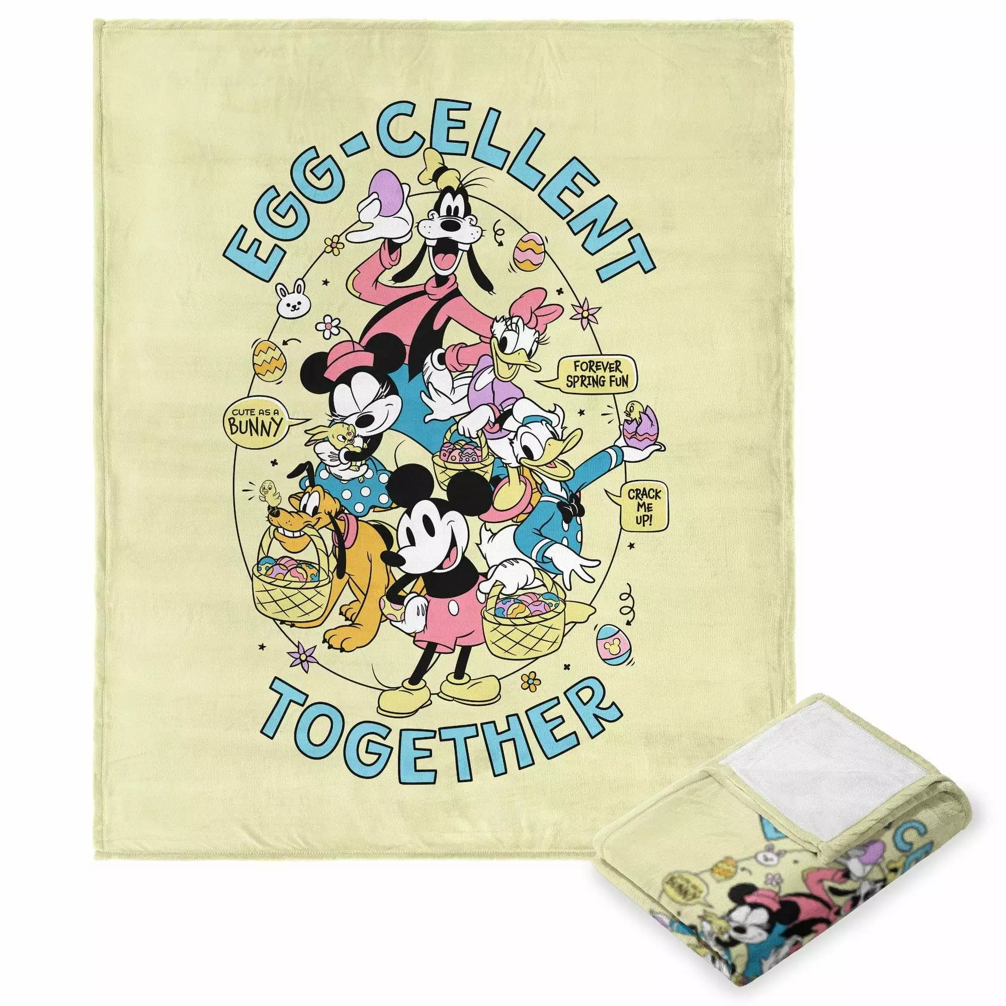 Disney Mickey & Friends Eggcellent Kids Silk Touch Throw Blanket