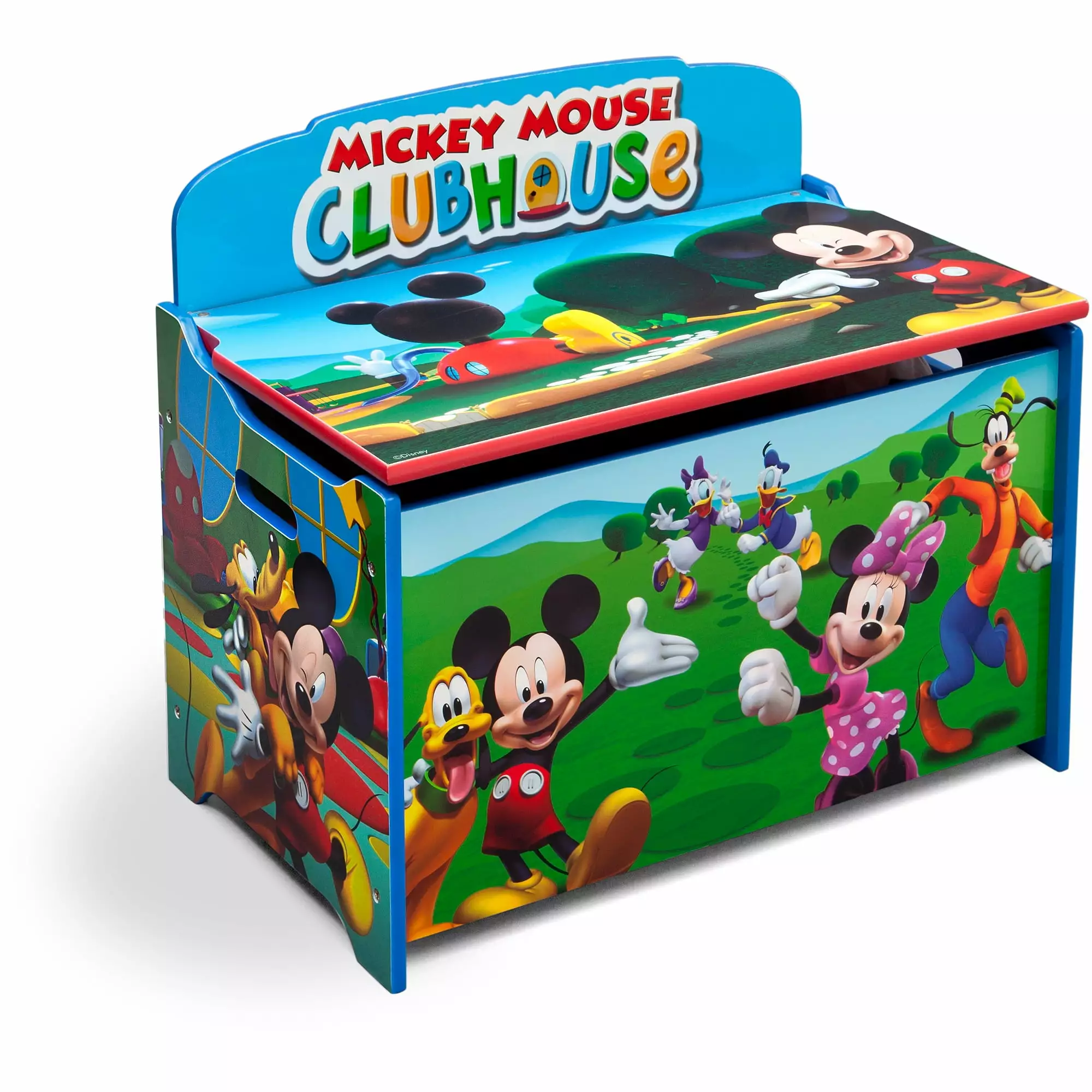 Disney Mickey Mouse Deluxe Wood Toy Box by Delta Children. Greenguard Gold Certified