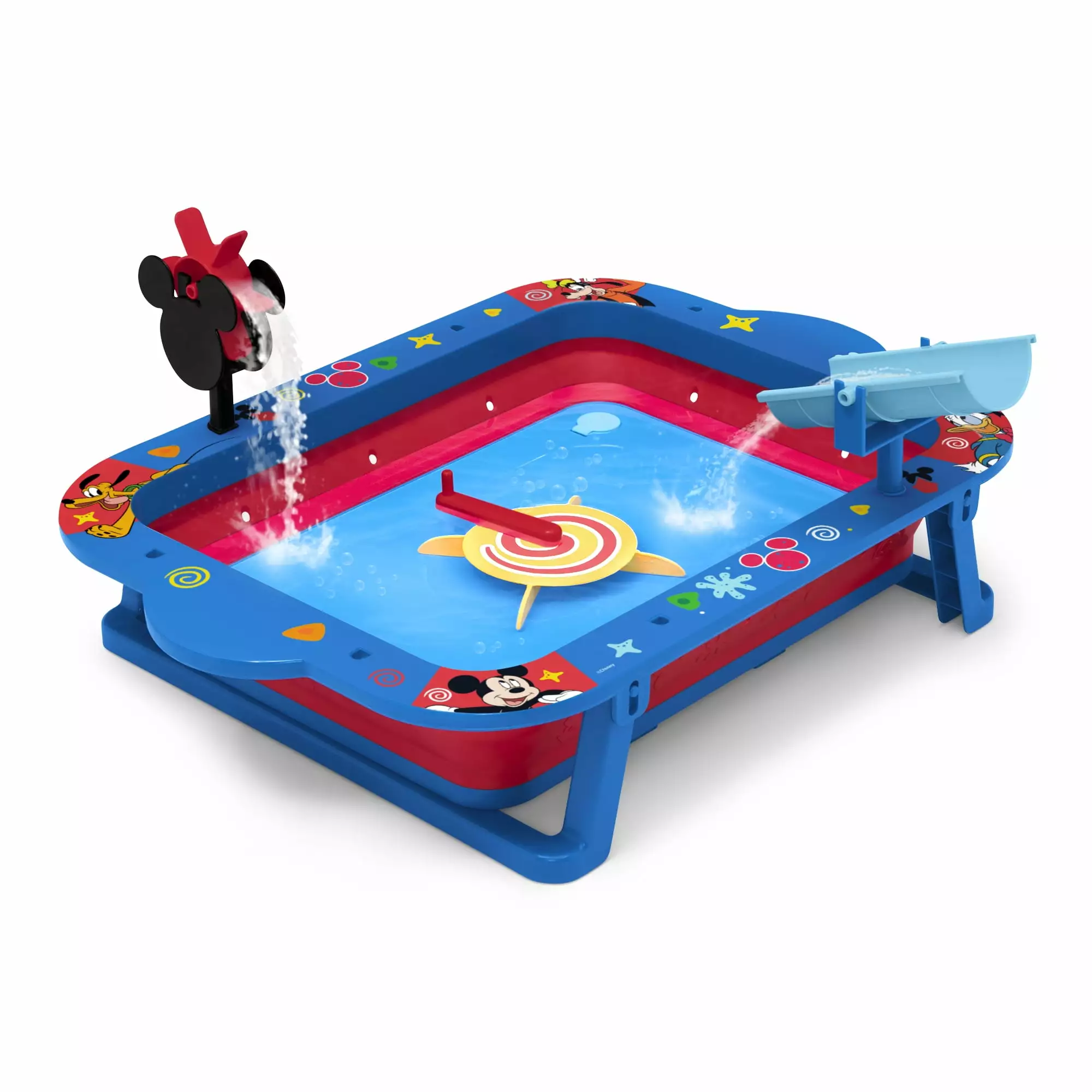 Disney Mickey Mouse Water Activity Table by Delta Children - Collapsible & Portable - Ideal for Travel. Blue