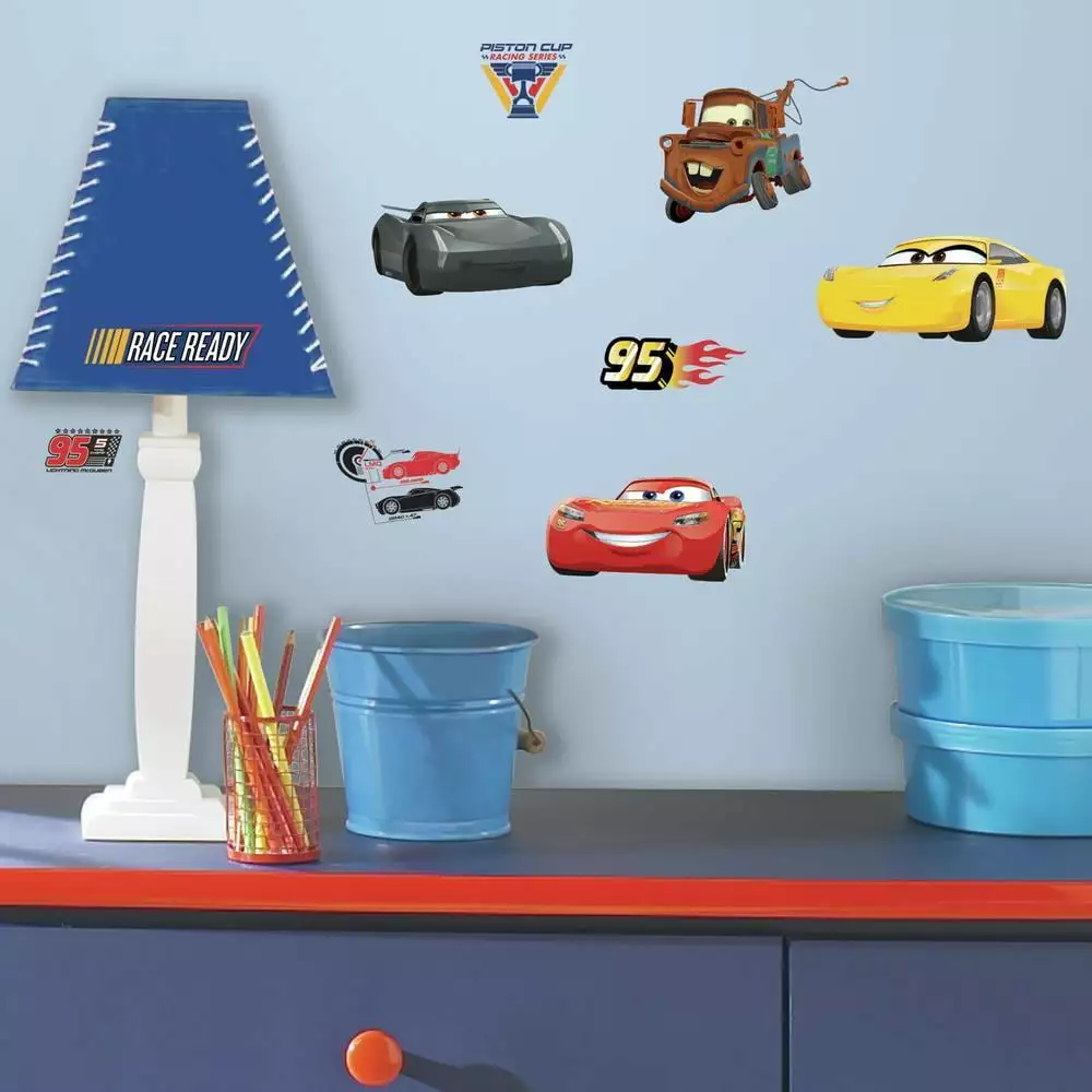 Disney Pixar Cars 3 Peel and Stick Wall Decals