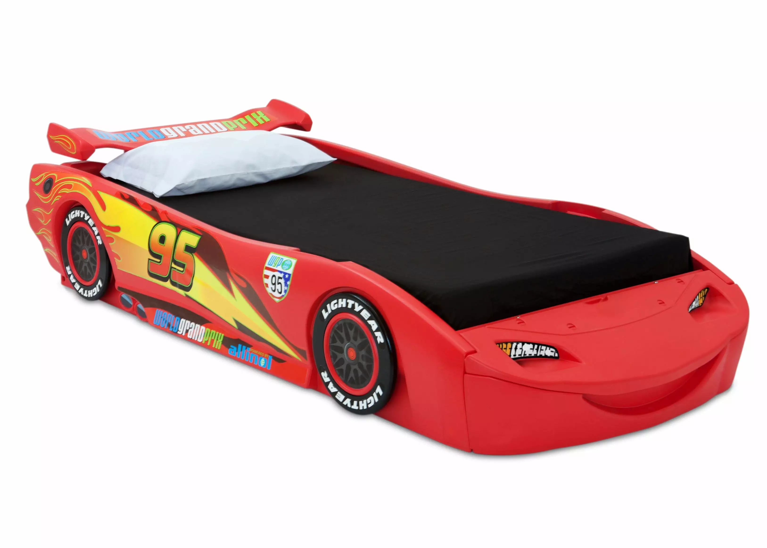 Disney/Pixar Cars Lightning McQueen Twin Bed by Delta Children