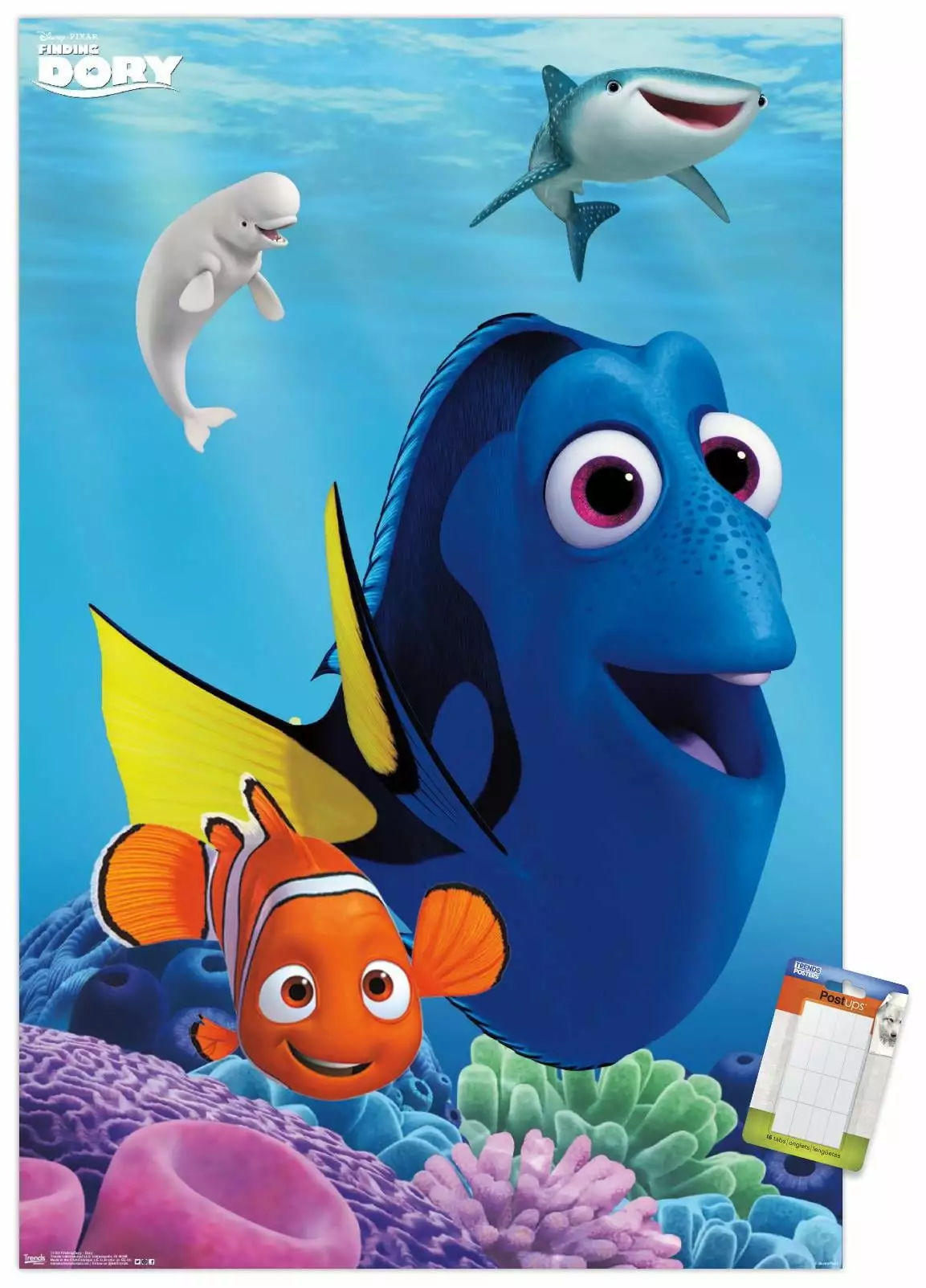 Disney Pixar Finding Dory - Dory Wall Poster. 14.725 x 22.375