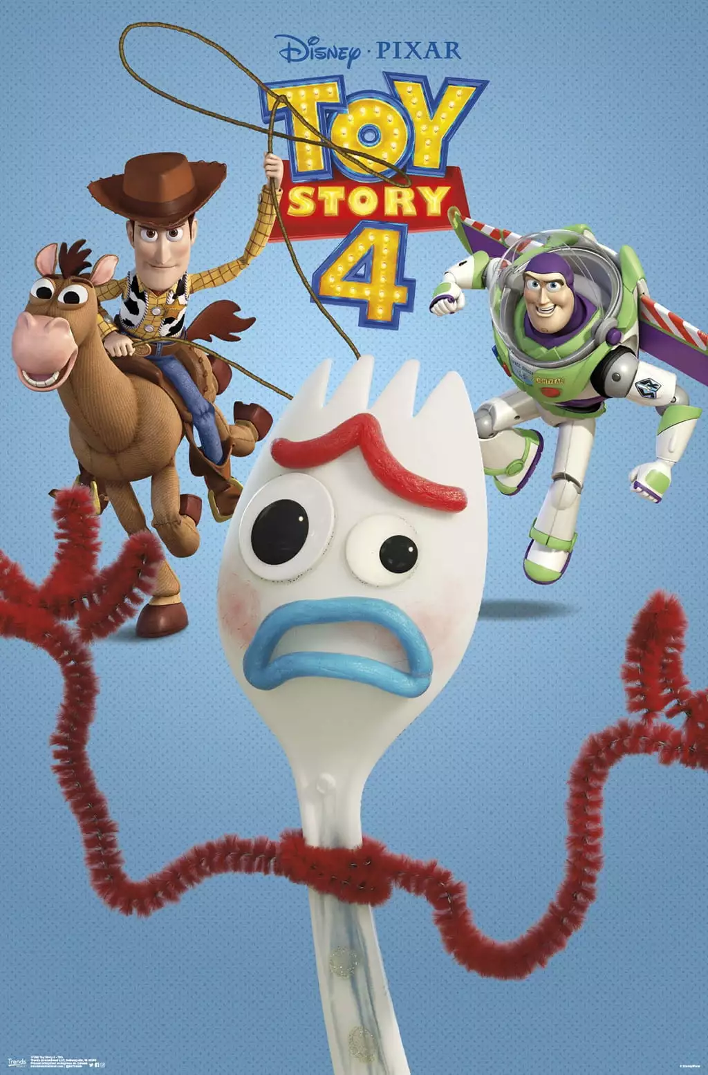 Disney Pixar Toy Story 4 - Trio Wall Poster. 22.375 x 34