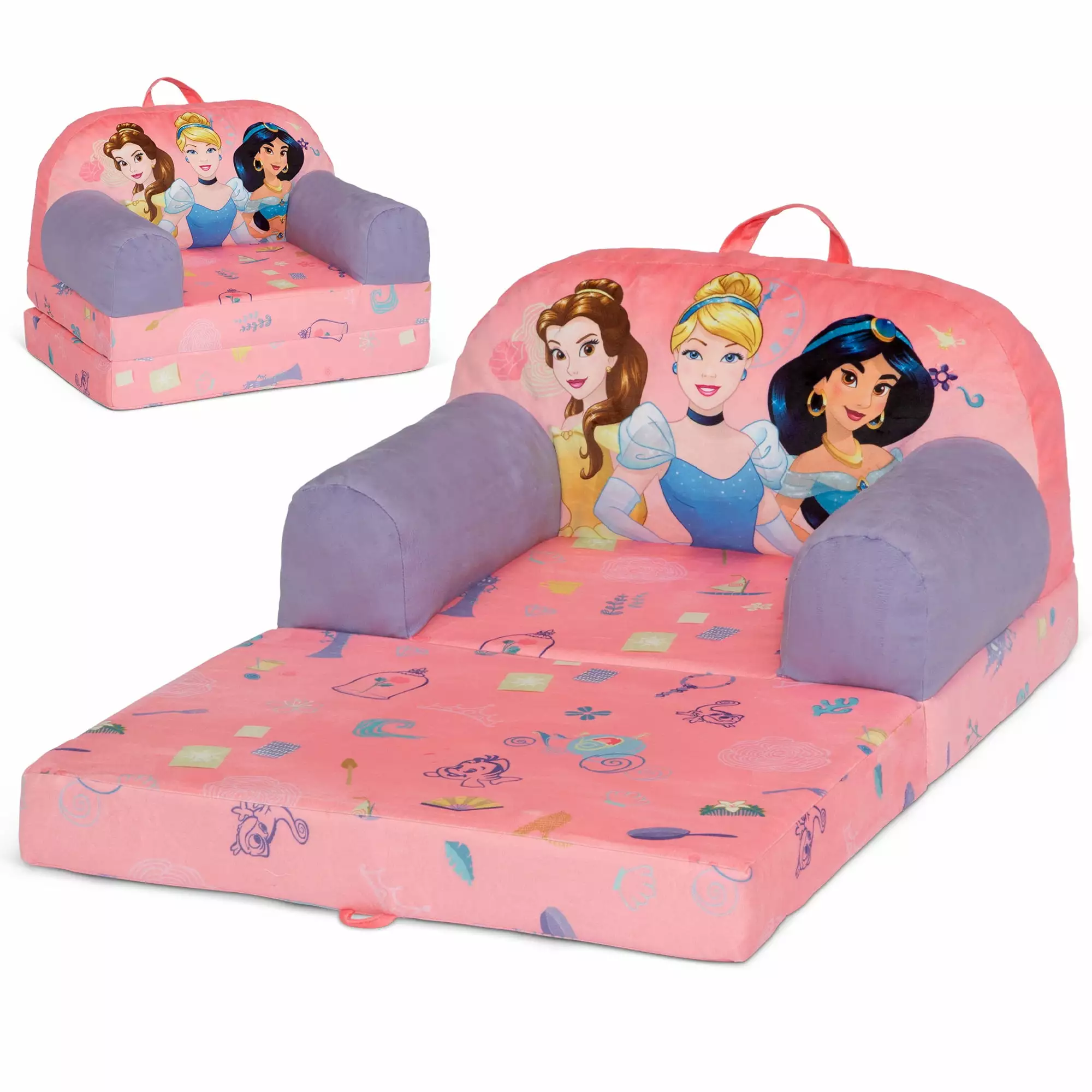 Disney Princess Cozee Buddy Flip-Out Chair by Delta Children. Pink