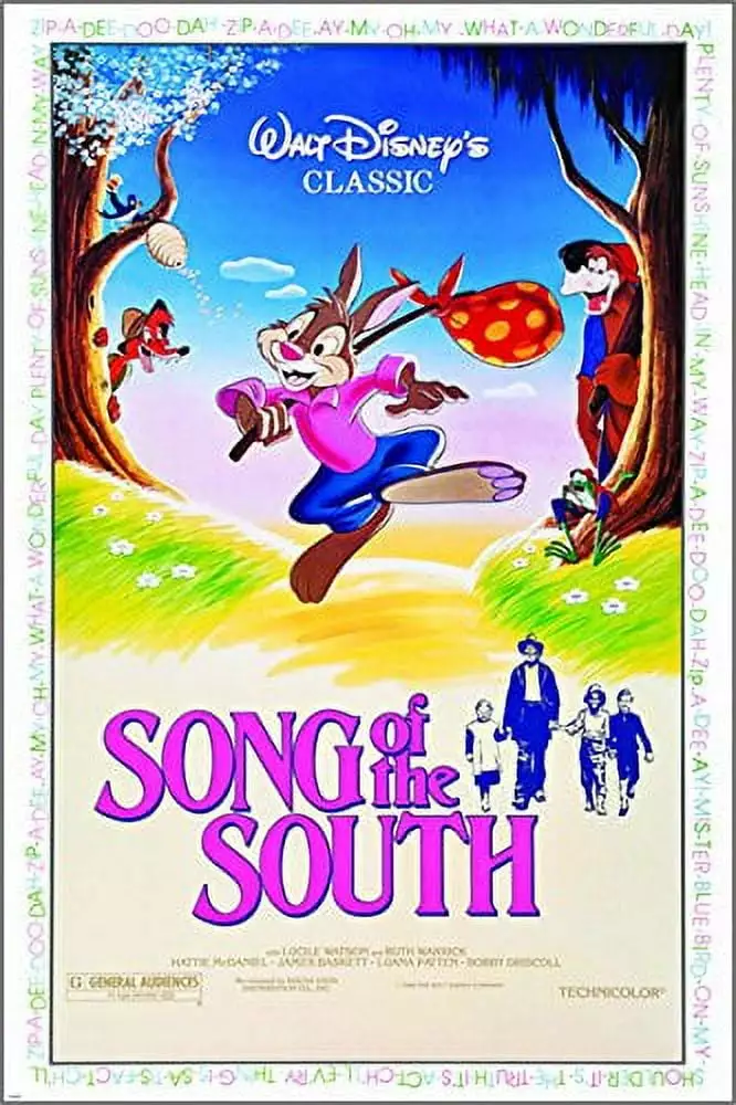 Disney Song Of The South Vintage Movie Animals Kids 24 x 0.01 Poster. by HSE USA