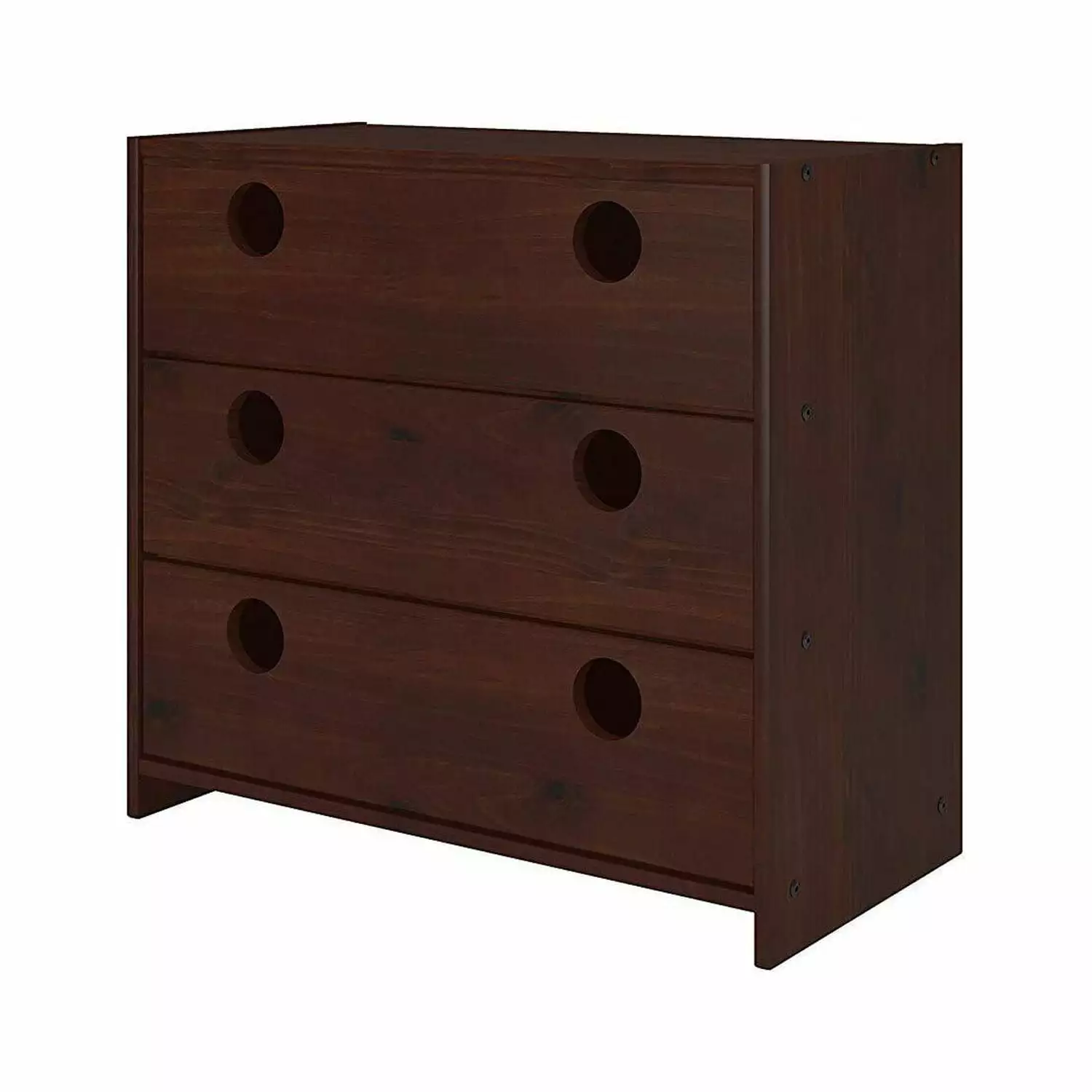 Donco Kids Circles Chest-Color:Dark Cappuccino.Style:3 DRAWER