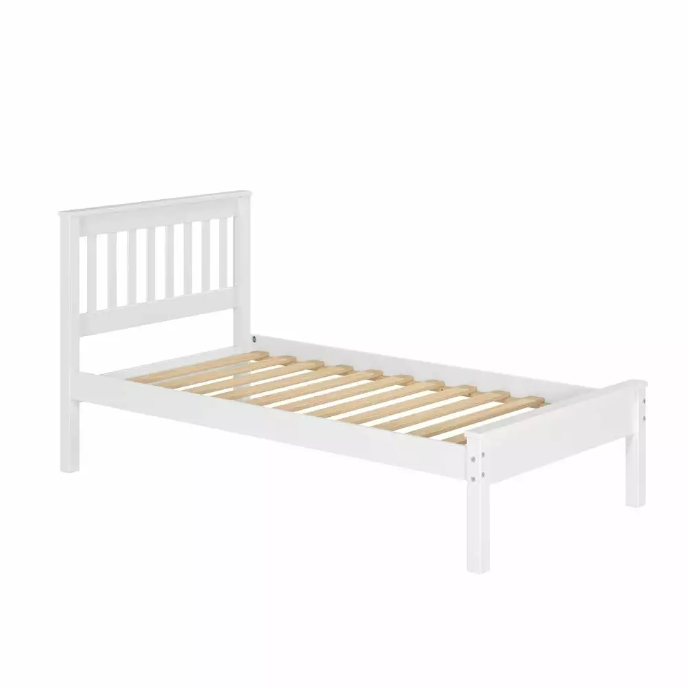 Donco Kids Contempo Mission Twin White Bed. Twin. White