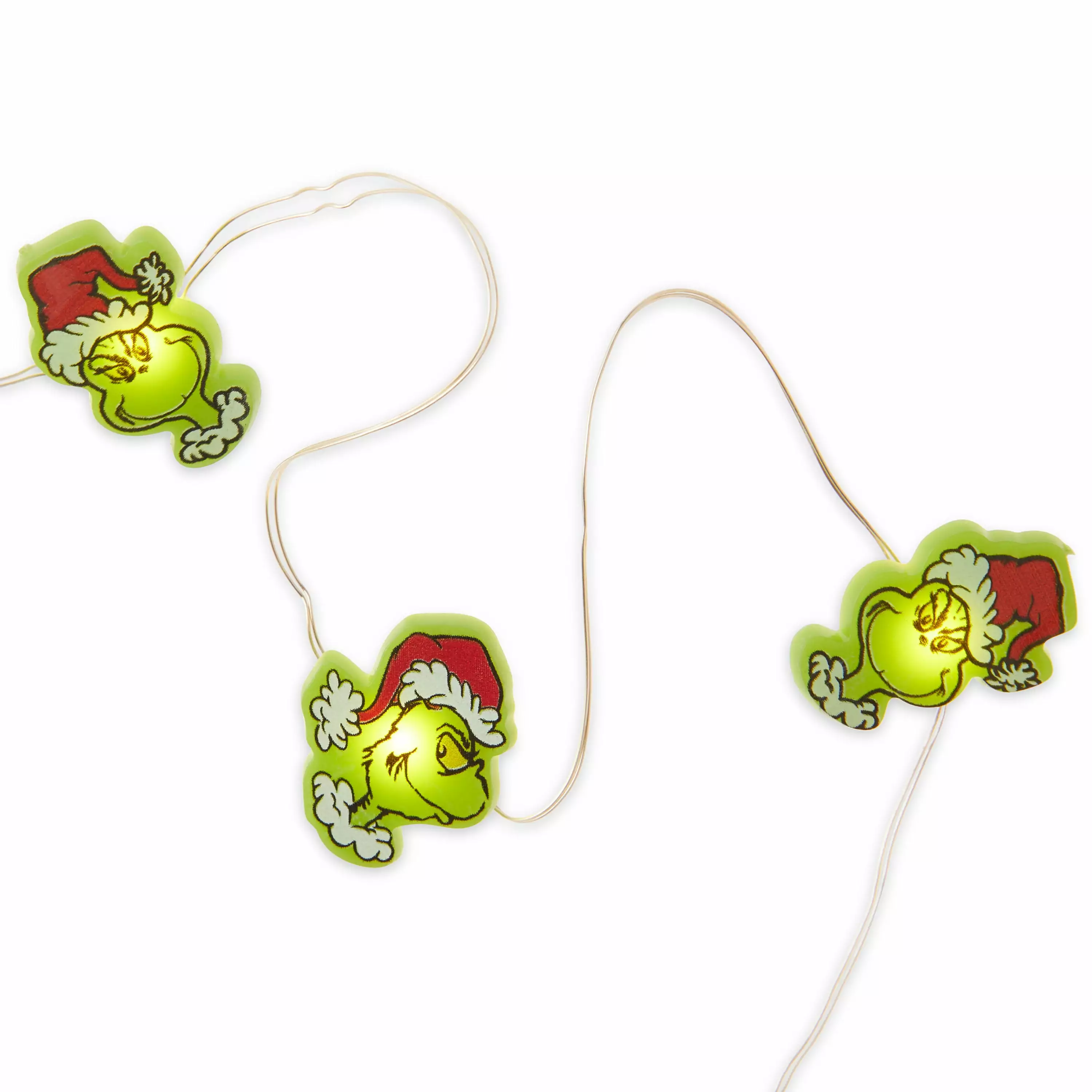 Dr Seuss' The Grinch Who Stole Christmas. The Grinch. 20 Count LED Micro String Lights. 7 feet Long