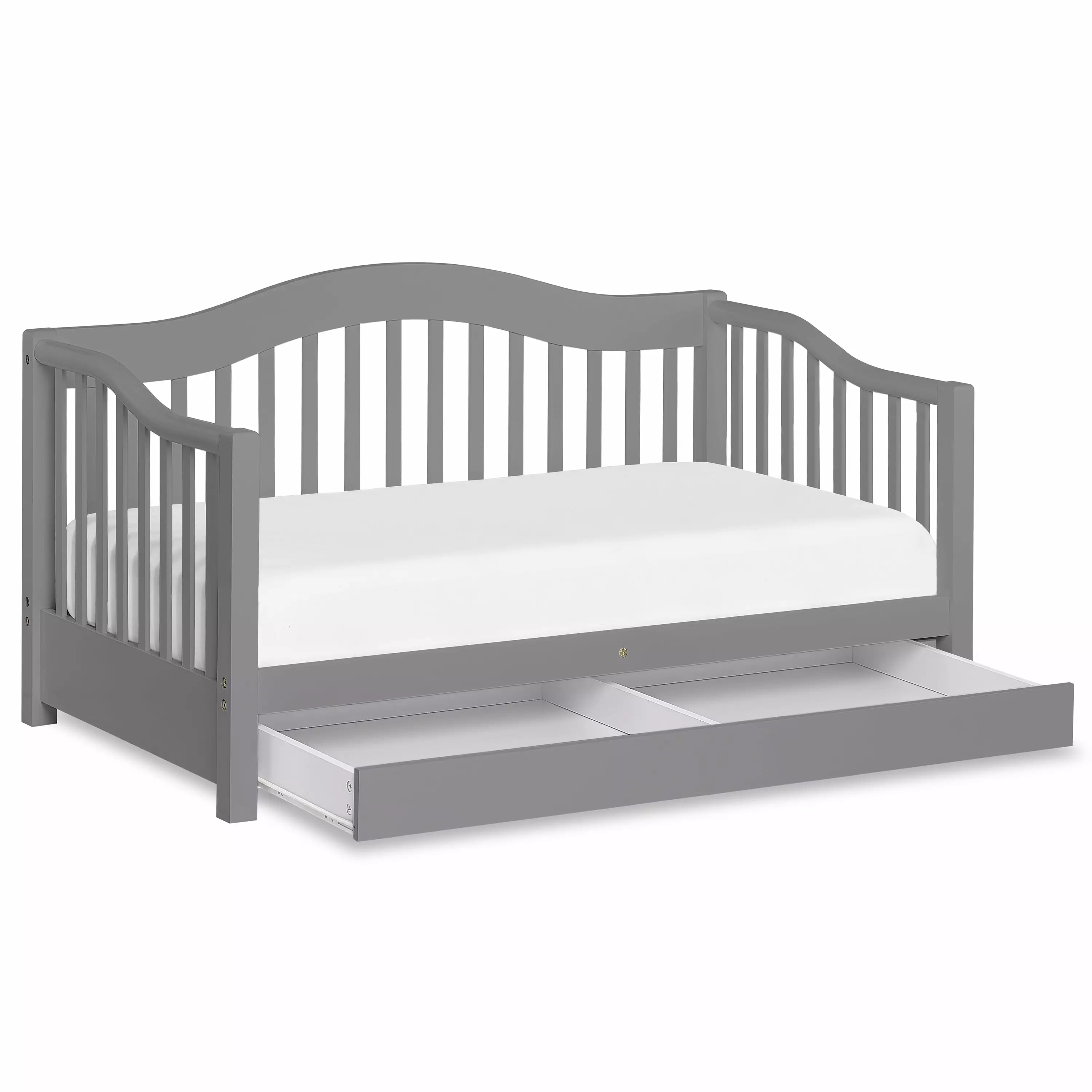 Dream On Me. Toddler Day Bed With Storage Drawer. Storm Gray. Model #652-SGY