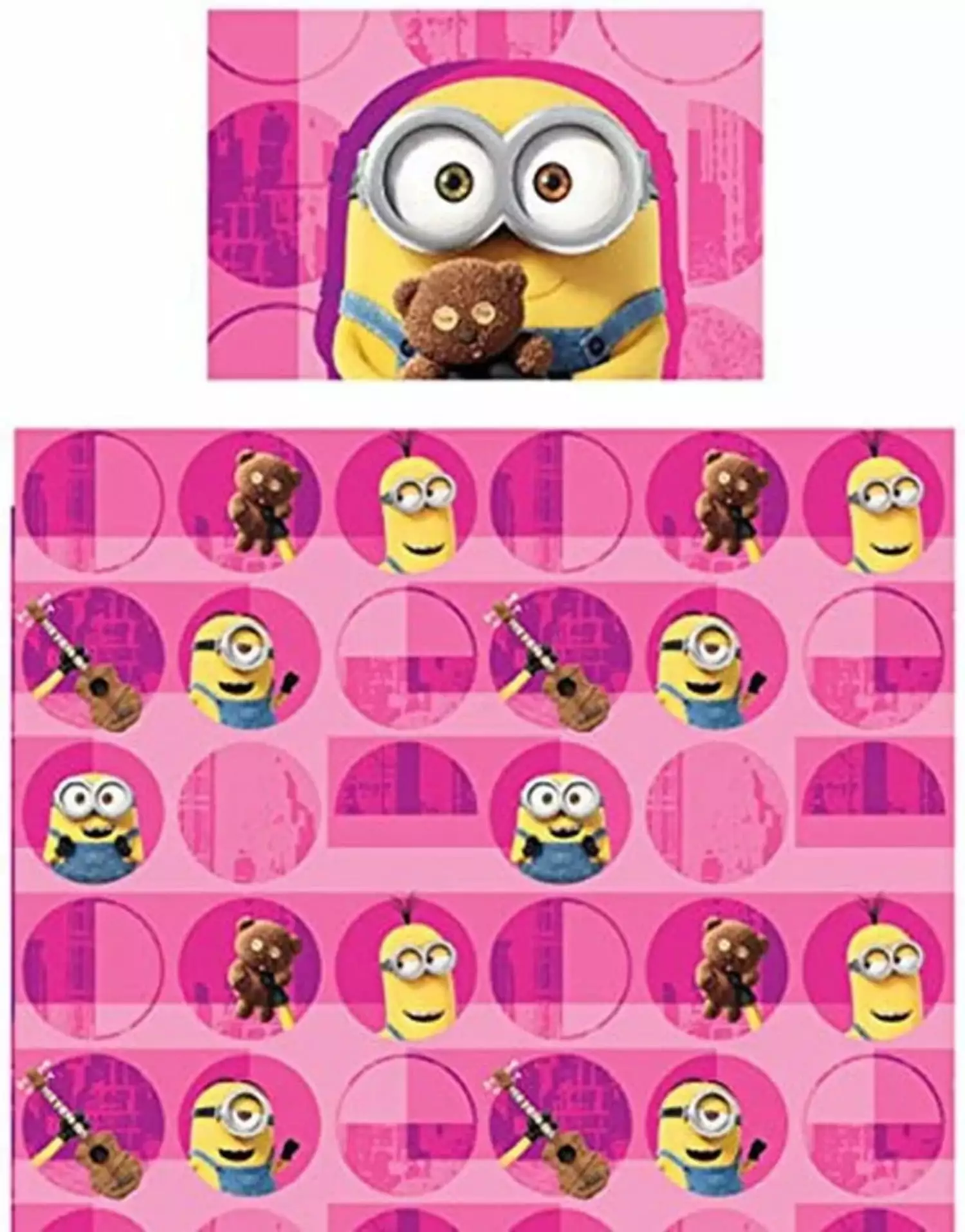 Dream Works Despicable Me Minion Girls Twin Sheets Set