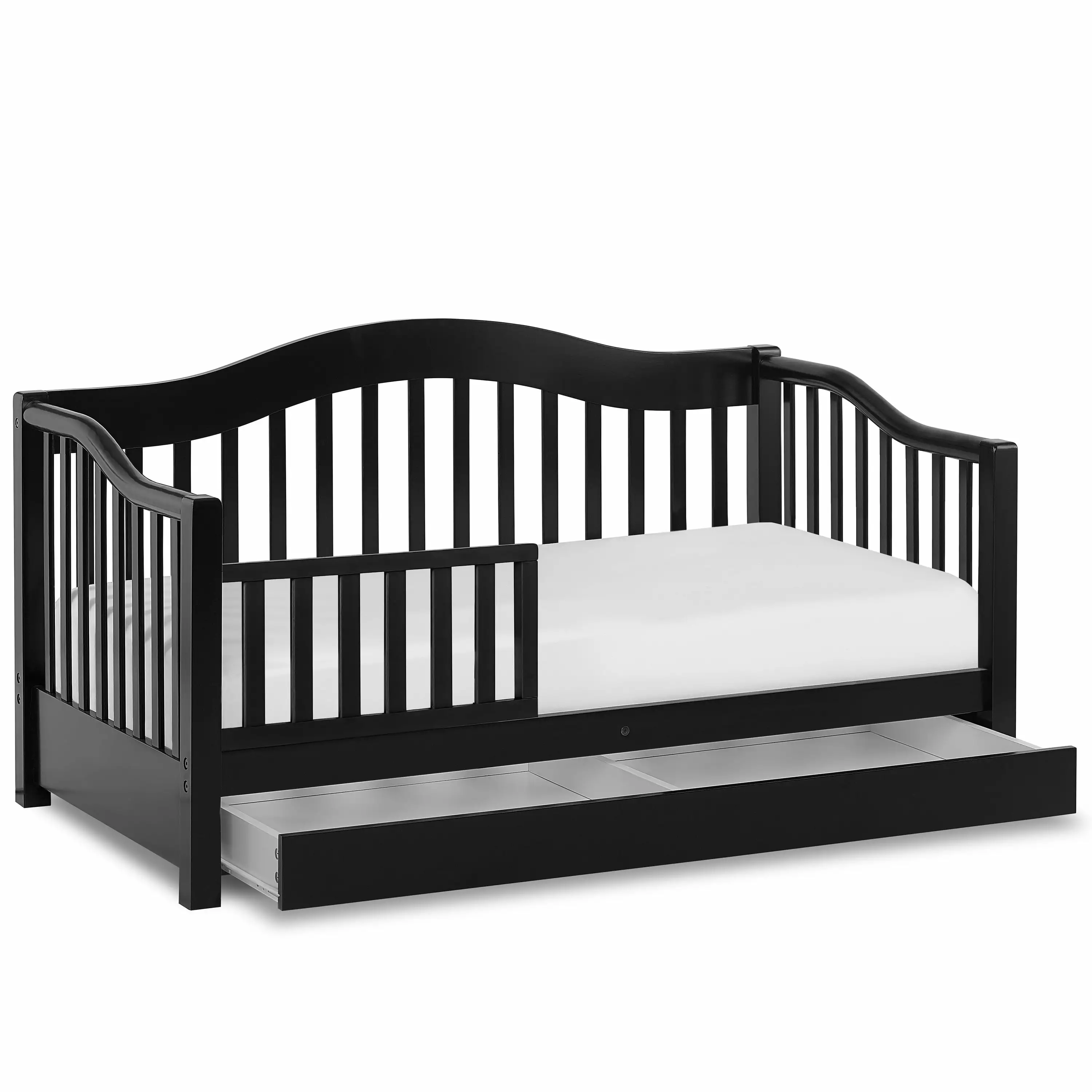 Dream on Me Toddler Day Bed with Storage. Black