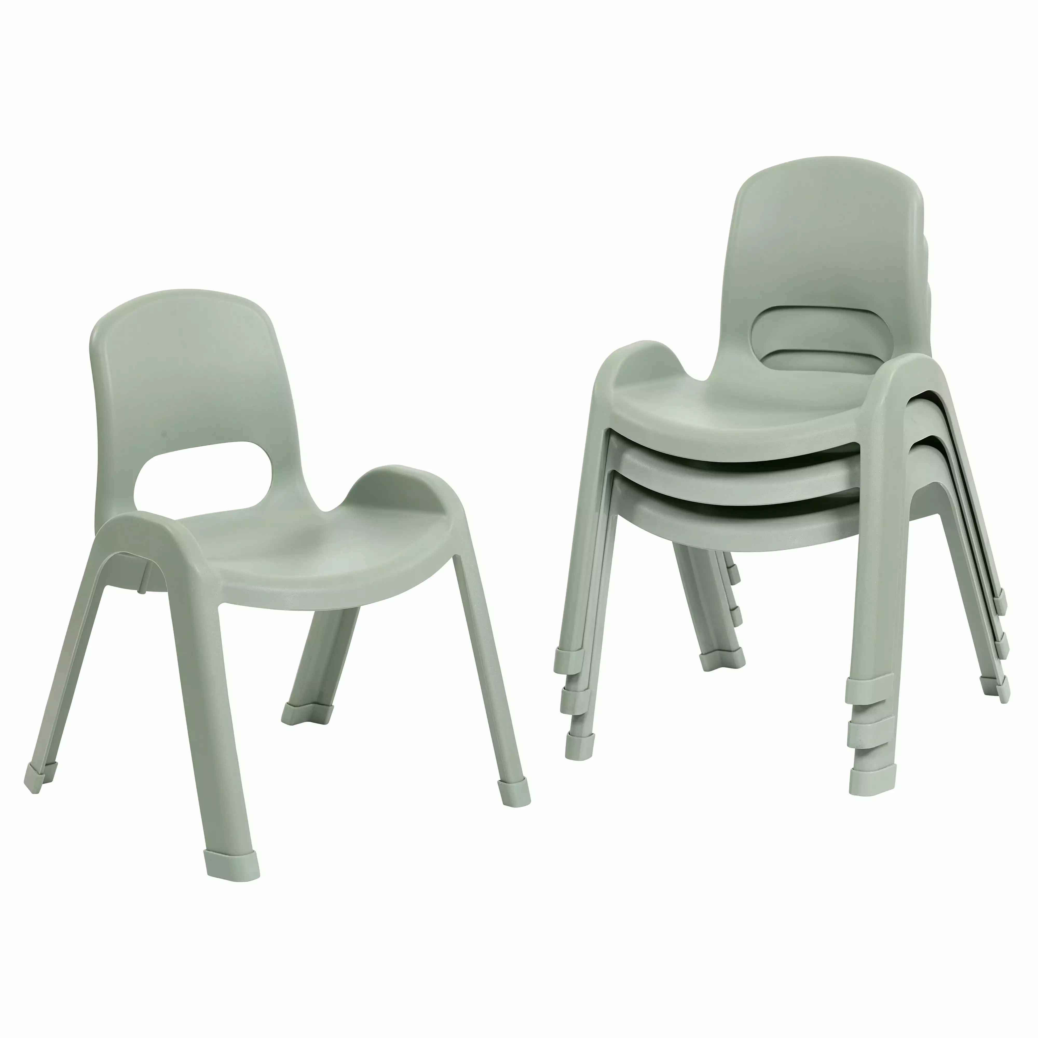 ECR4Kids SitRight Chair. Sage. 4-Pack