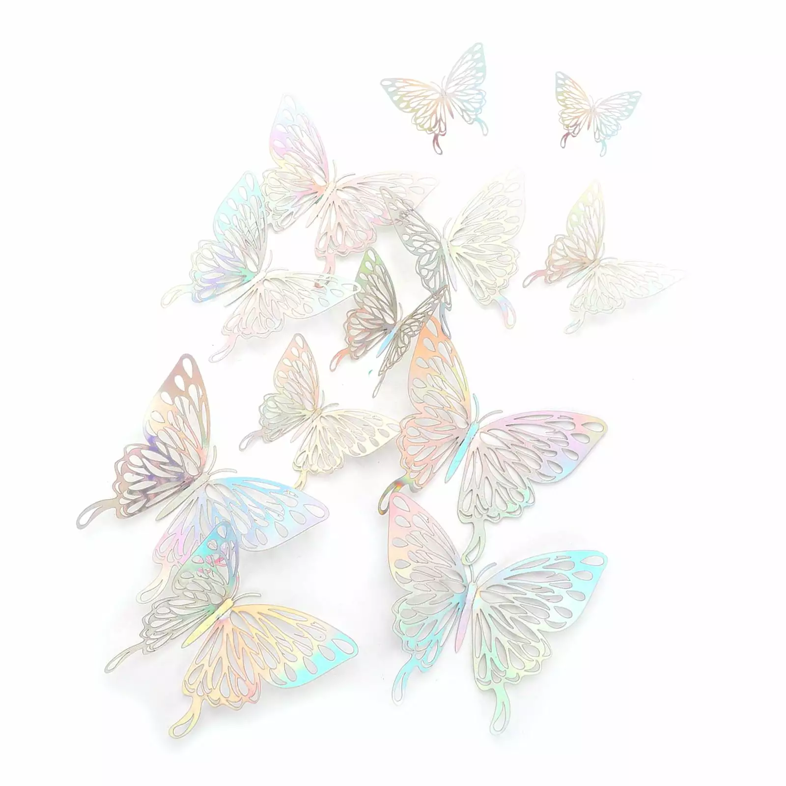 12pcs 3D Butterfly Wall Decors. EEEkit DIY Butterfly Art Wall Sticker for Background Bedroom Nursery