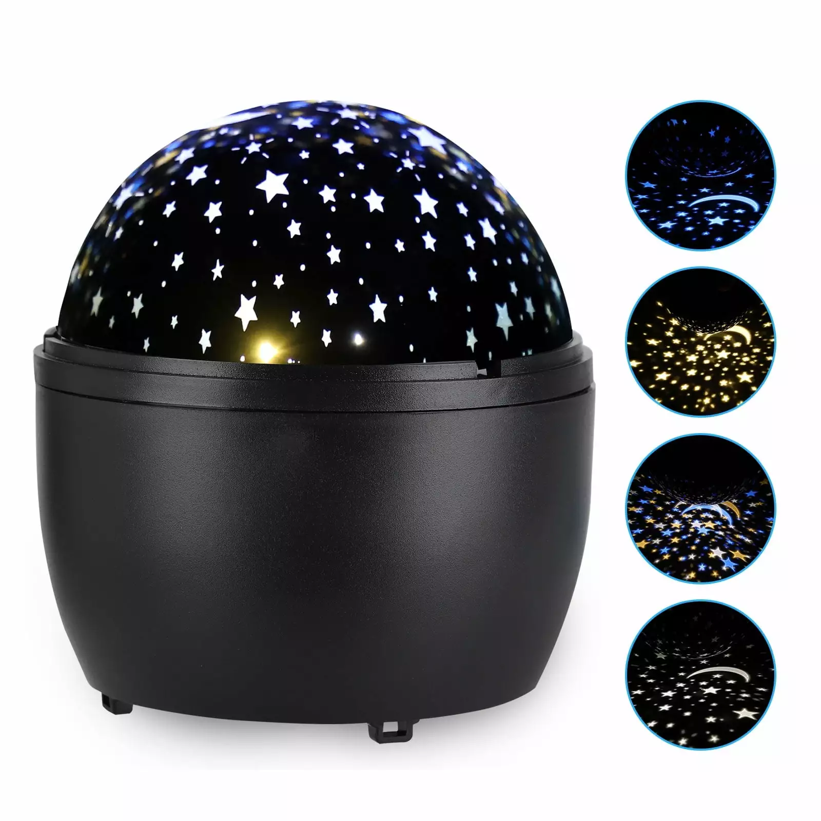 EEEkit Star Projector Night Light. 4 Color Changing Nursery Lamp for Boys Girls Room Decor