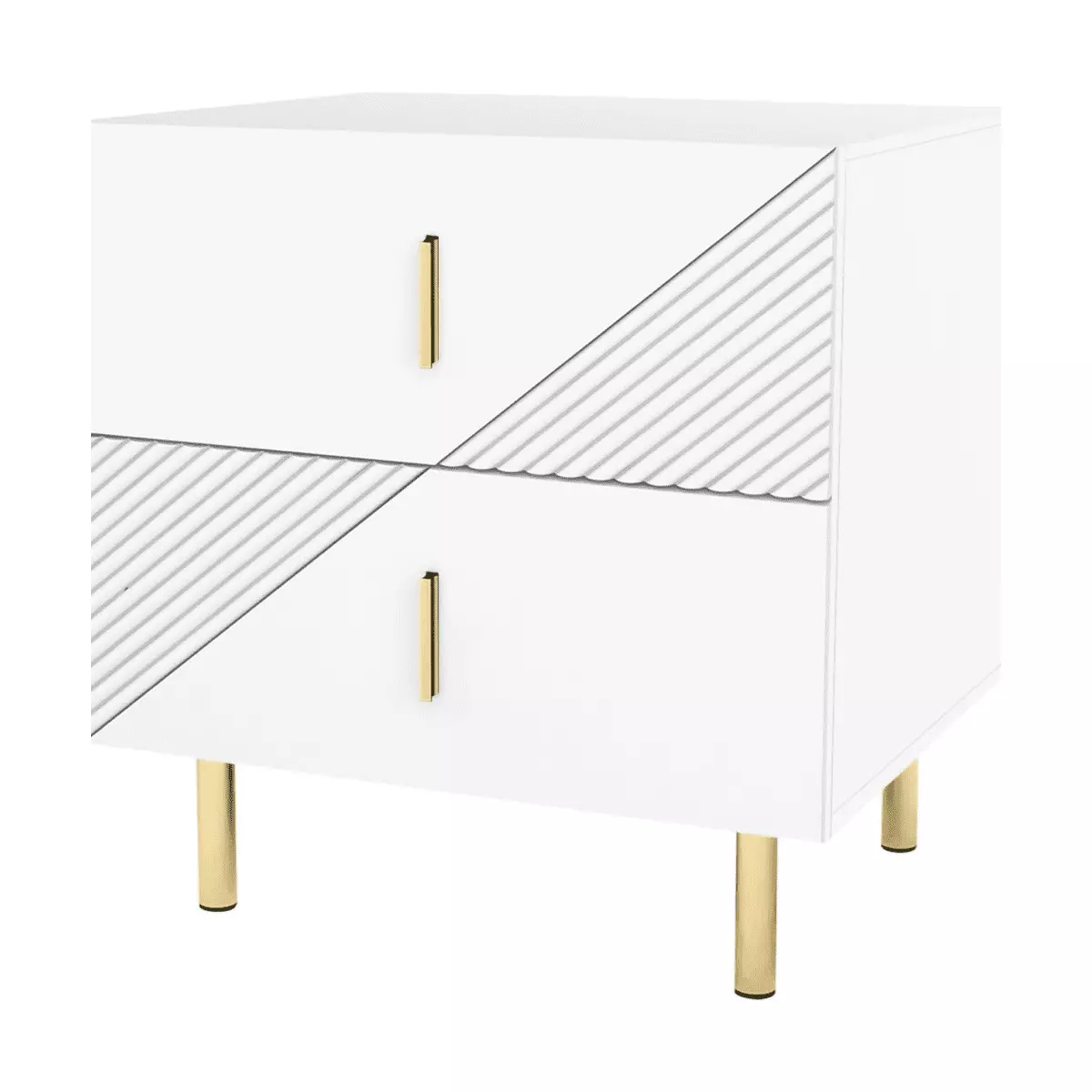 EPOWP White Nightstand with Drawers: Nightstand Bedside Table. Black Night Stand. Side Tables Bedroom. Modern Nightstand Wood Nightstand. Night Table for Bedroom Bed Stand (19.7W*16.3D*20.7H)