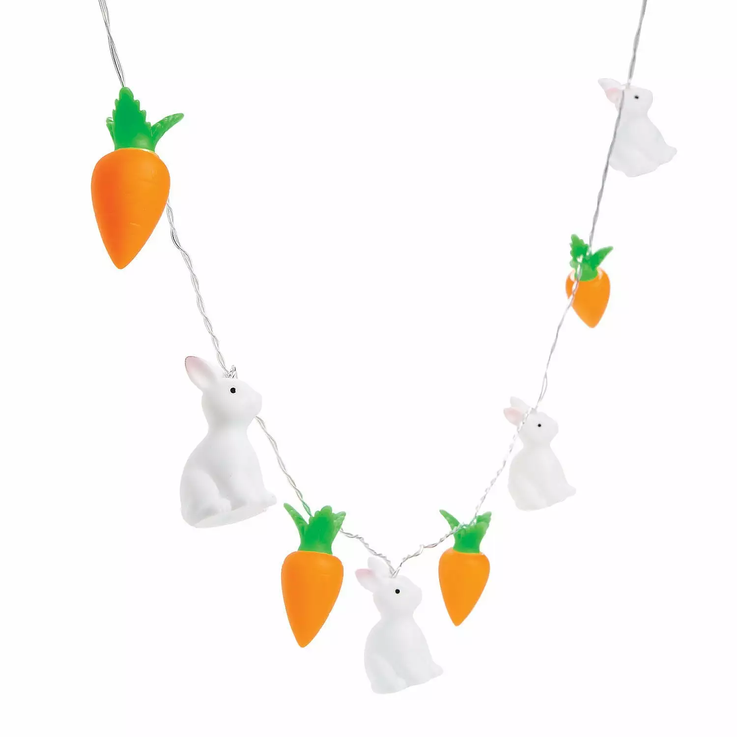 Easter Bunny & Carrot LED String Lights